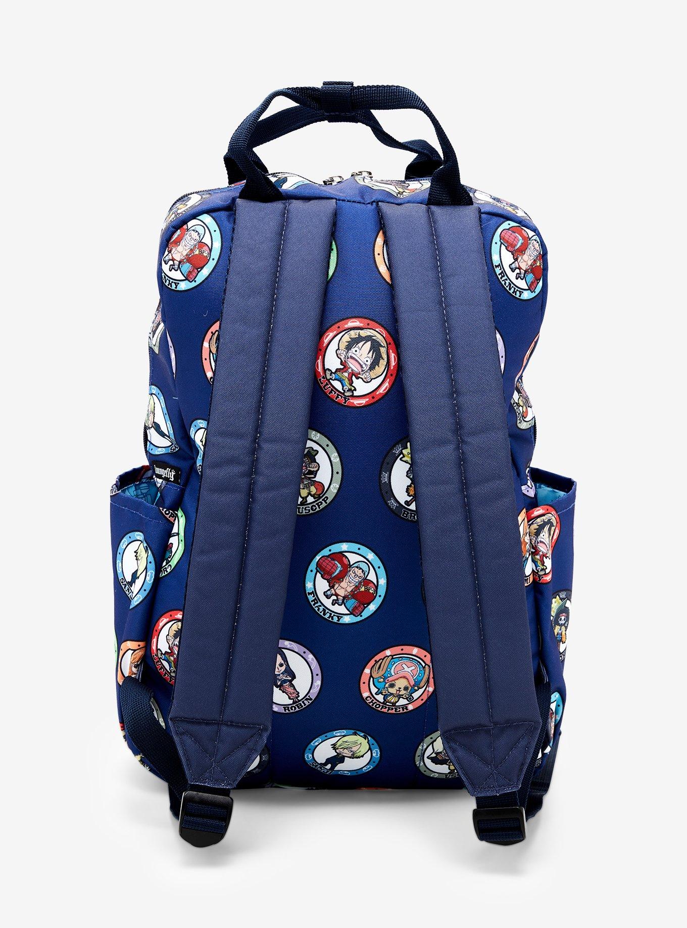 Loungefly One Piece Characters Allover Print Backpack, , alternate