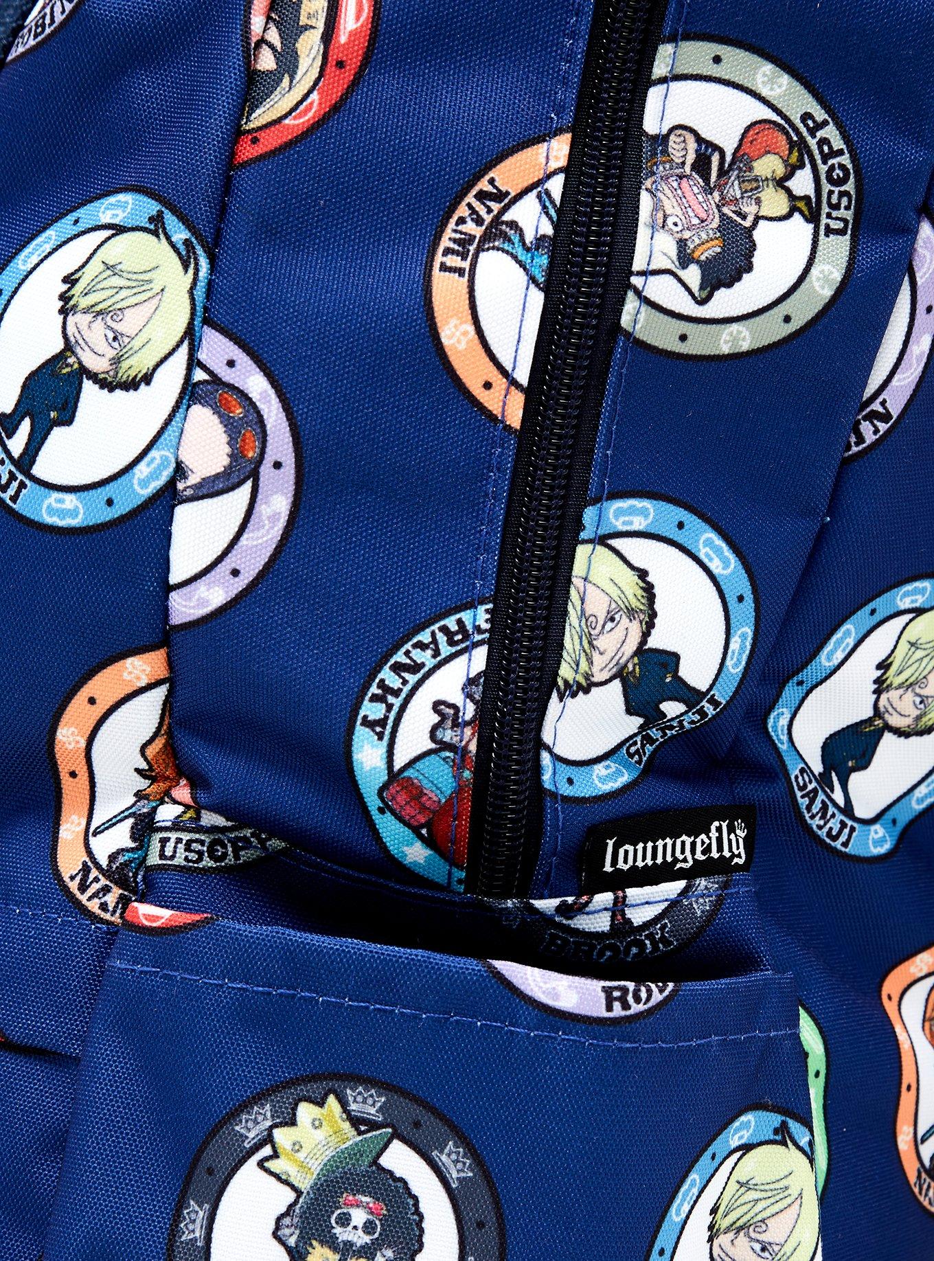 Loungefly One Piece Characters Allover Print Backpack, , alternate