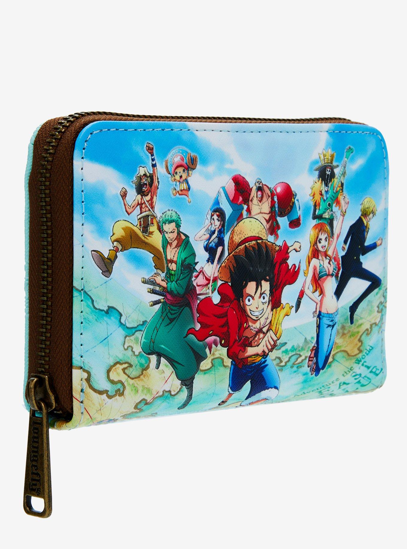 Loungefly One Piece Luffy and Crew Zip Wallet, , alternate