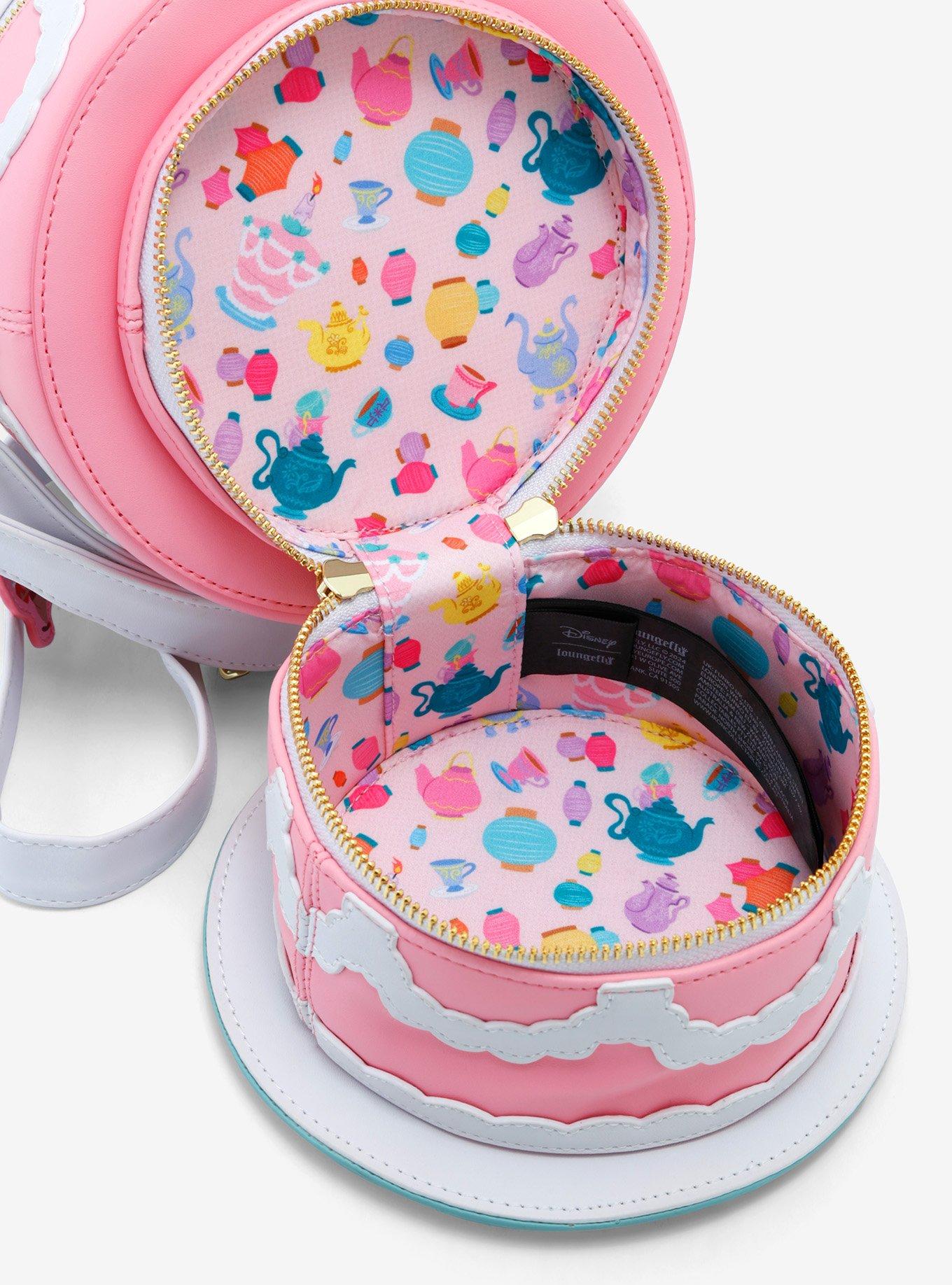 Loungefly Disney Alice in Wonderland Unbirthday Cake Glow-in-the-Dark Figural Crossbody, , alternate