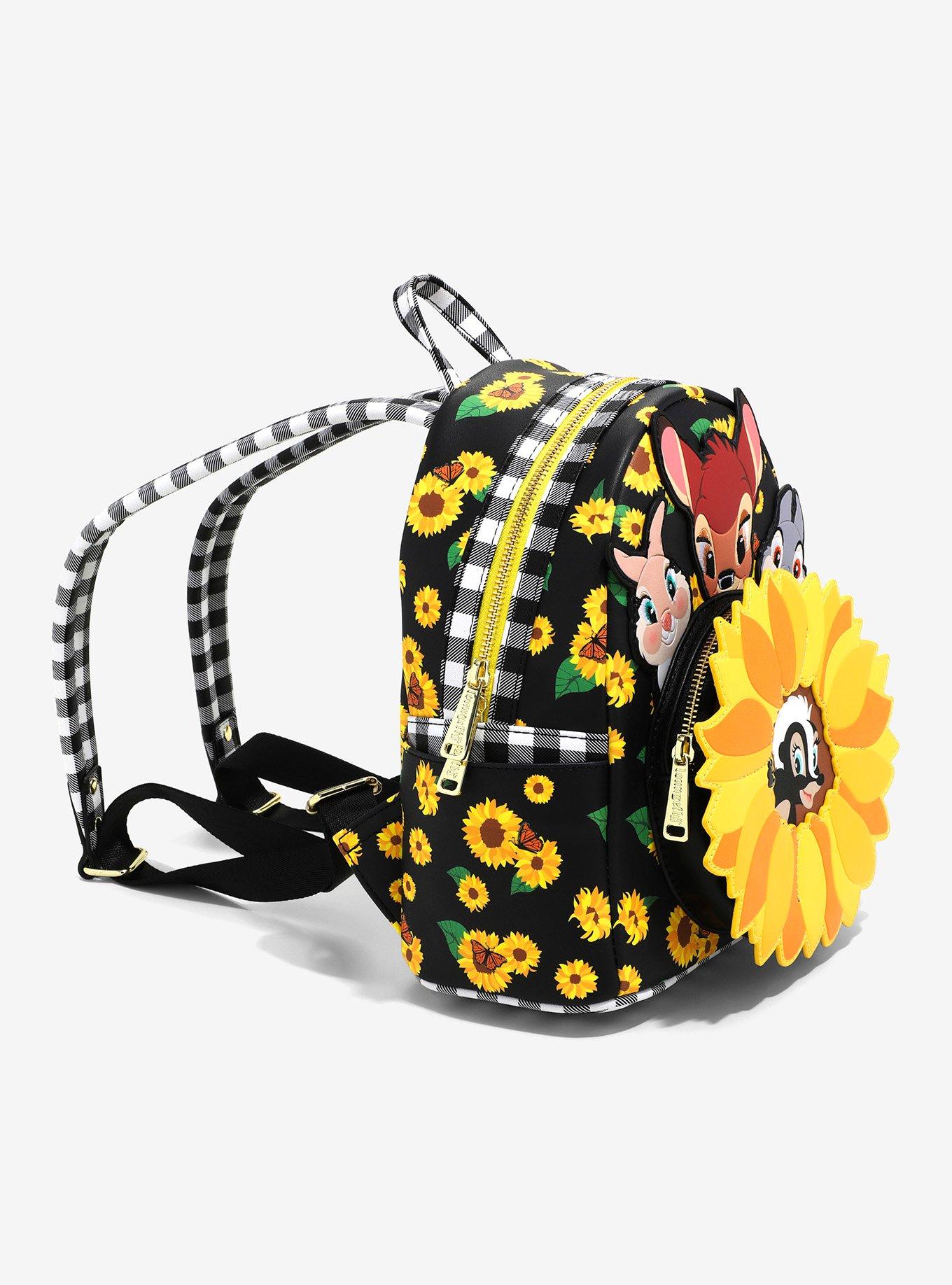 Loungefly Bambi and Friends Sunflower Mini Backpack, , alternate