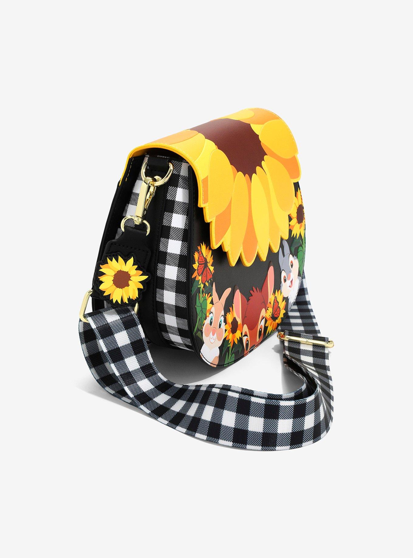 Loungefly Bambi and Friends Sunflower Crossbody Purse, , alternate