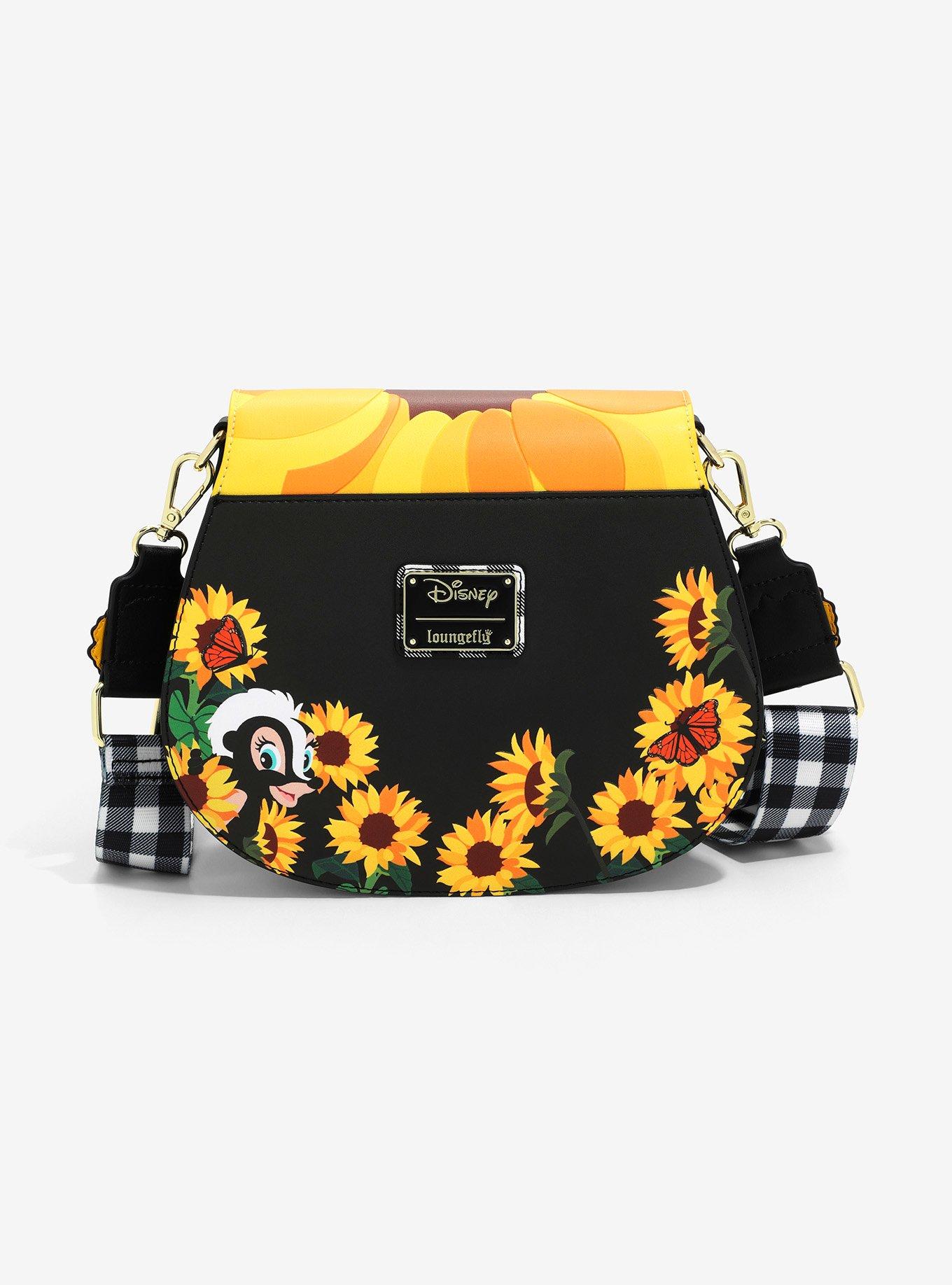 Loungefly Bambi and Friends Sunflower Crossbody Purse, , alternate
