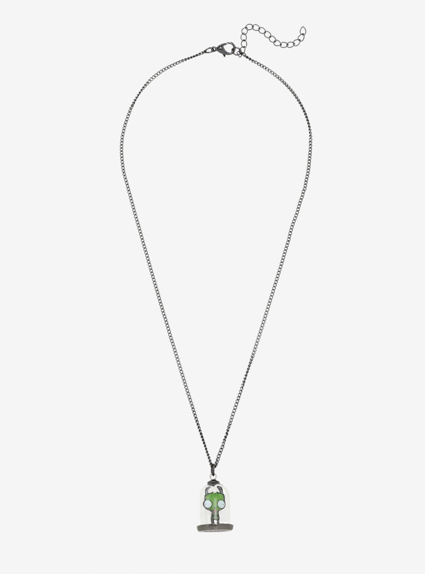 Invader Zim GIR Dome Glow-In-The-Dark Necklace, , alternate
