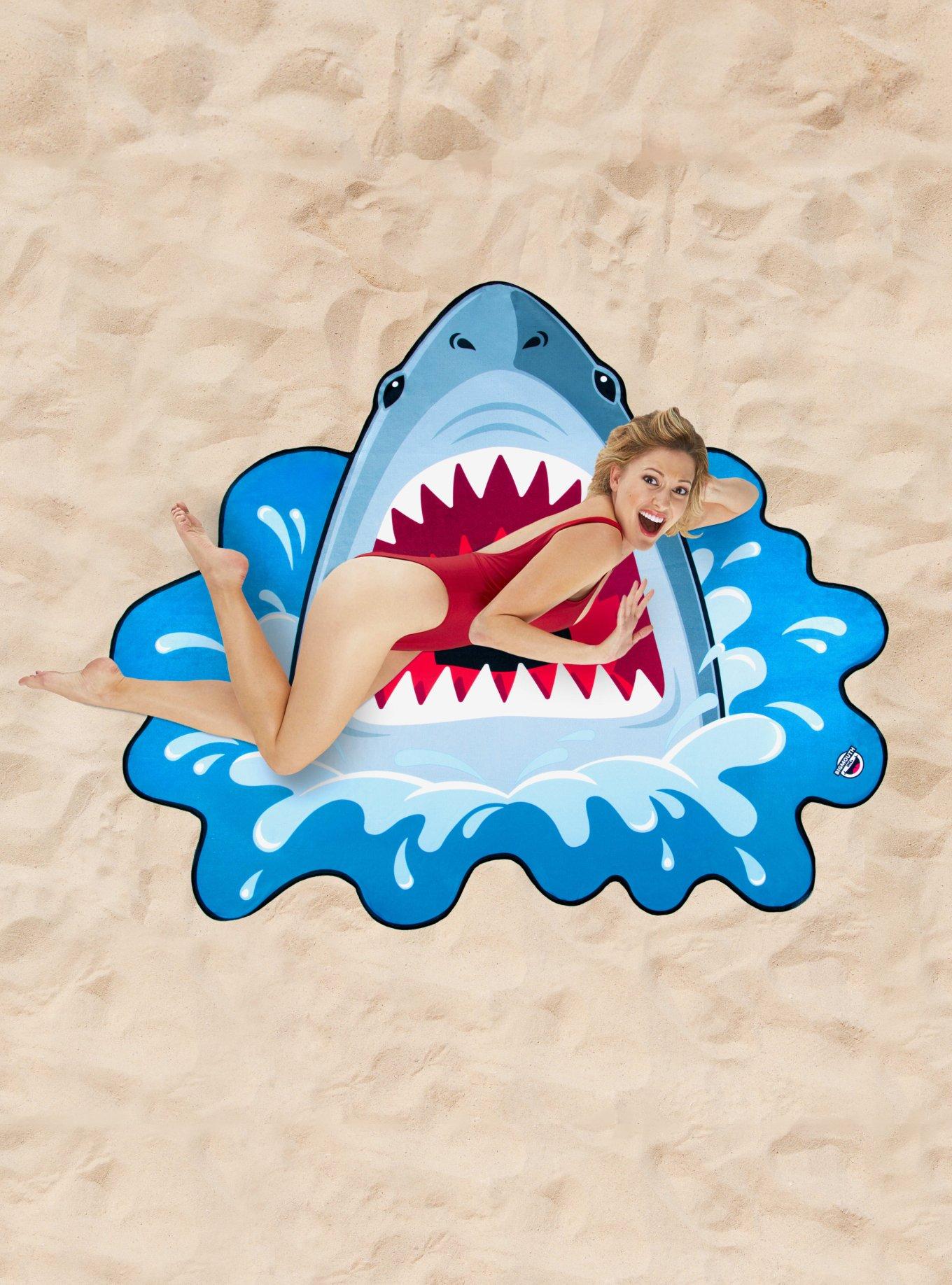 Shark Beach Towel Blanket, , alternate