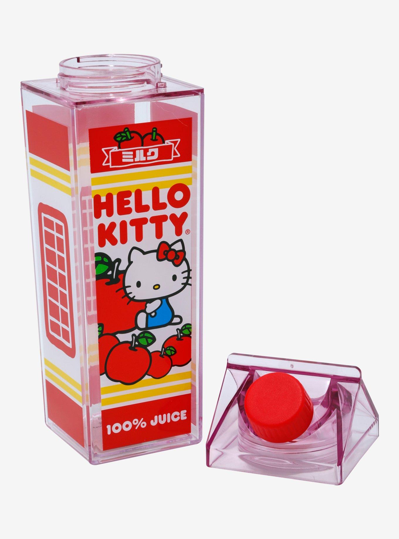 Sanrio Hello Kitty Apple Milk Carton Water Bottle — BoxLunch Exclusive, , hi-res