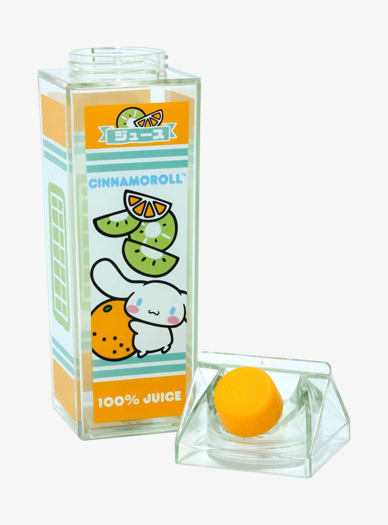 Sanrio Cinnamoroll Orange and Kiwi Milk Carton Water Bottle — BoxLunch Exclusive, , hi-res