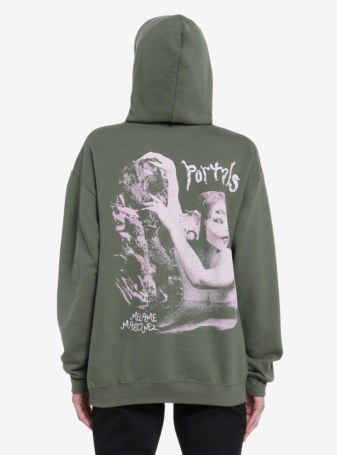 Melanie Martinez Portals Creature Hoodie, MILITARY GREEN, alternate