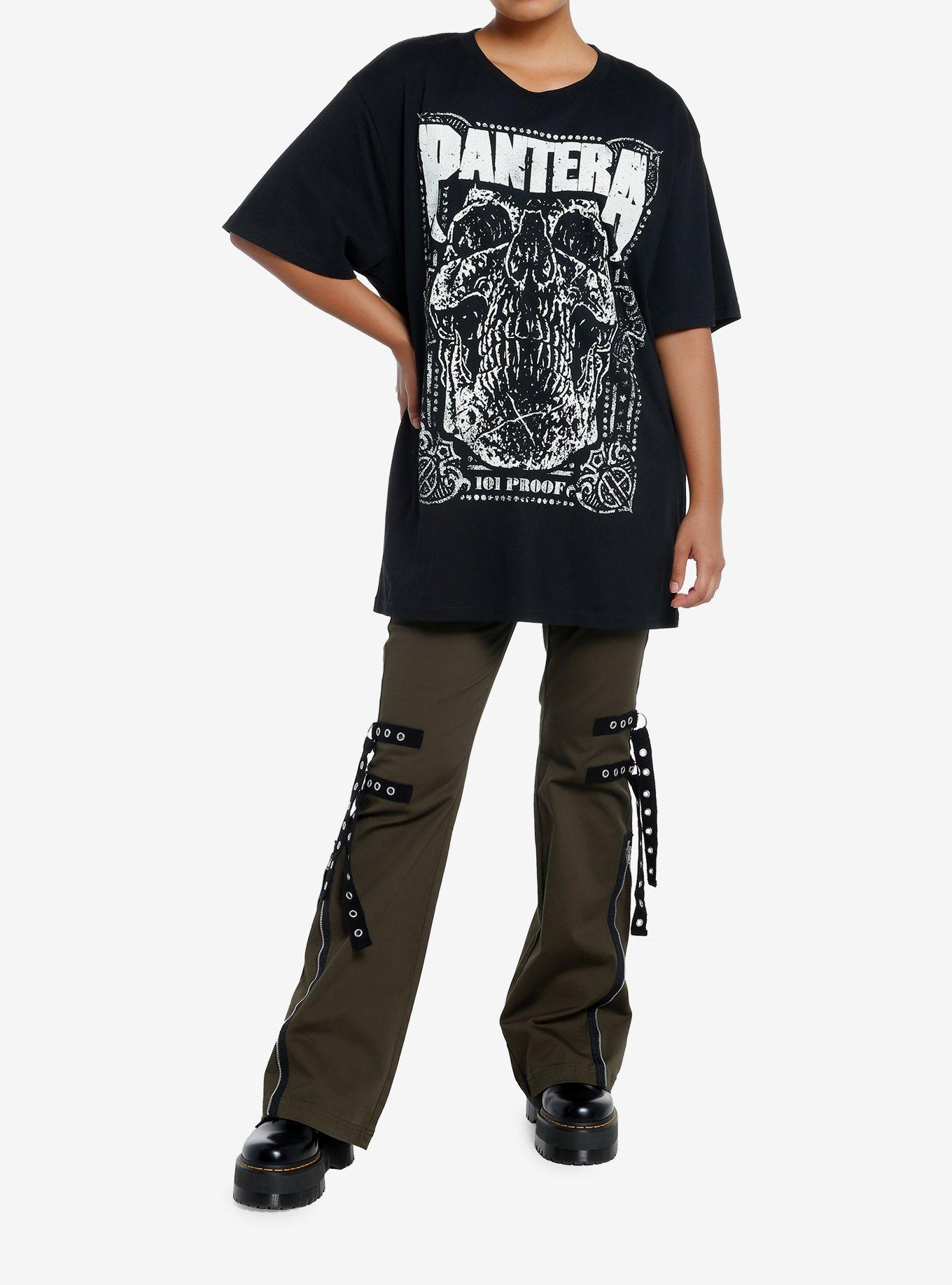 Pantera Official Live: 101 Proof Girls Oversized T-Shirt, BLACK, alternate