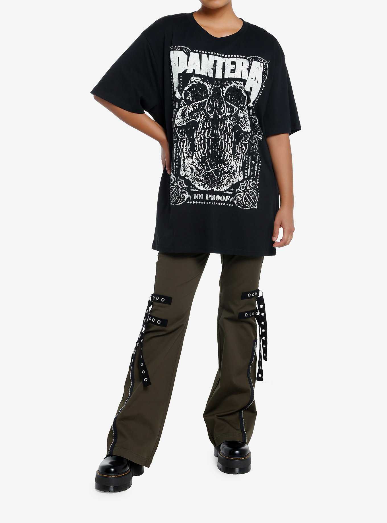 Pantera Official Live: 101 Proof Girls Oversized T-Shirt, , hi-res