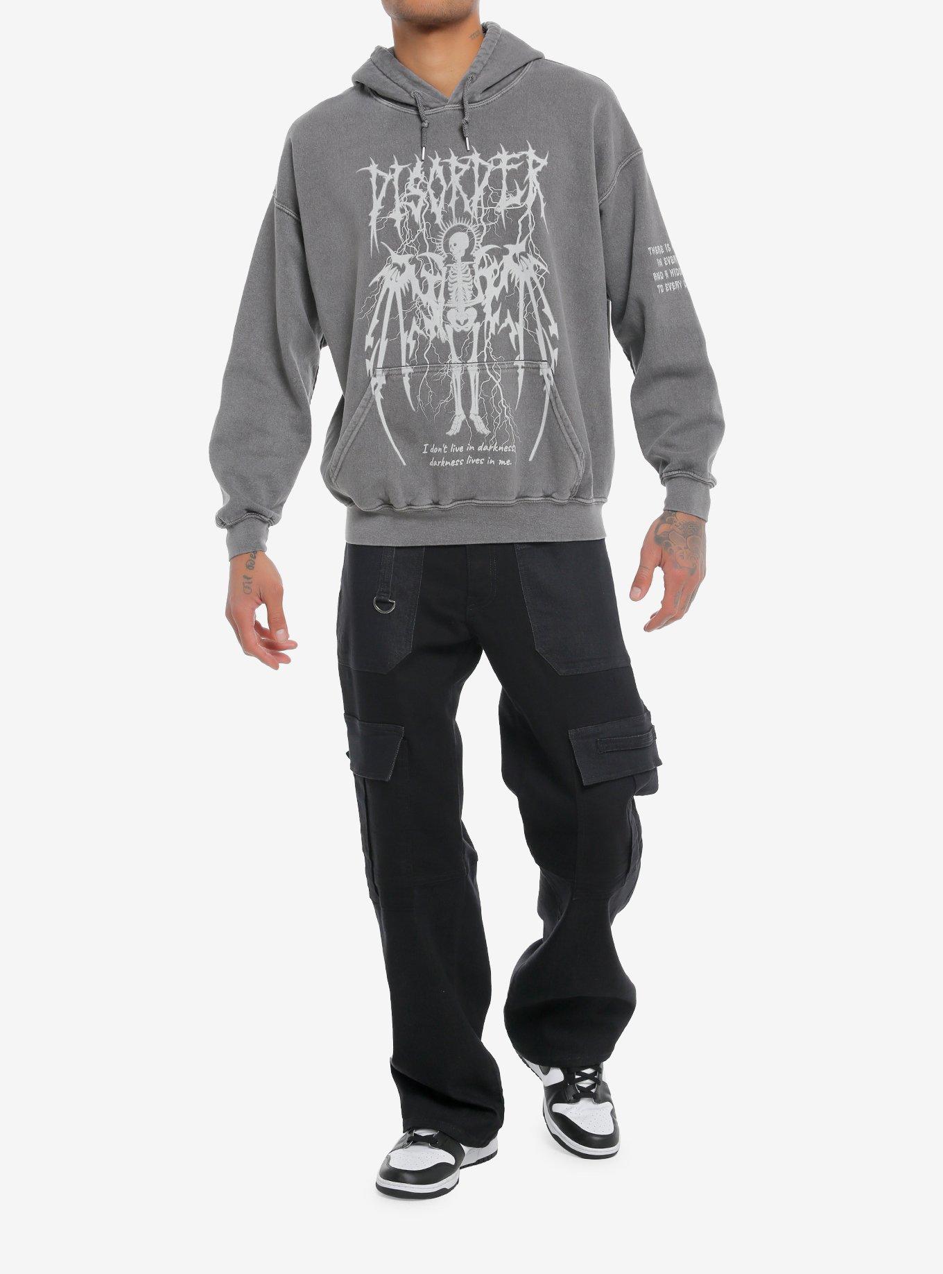 Disorder Skeleton Oversized Hoodie, , alternate
