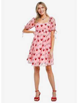 Disney Minnie Mouse Sweetheart Pink Puff-Sleeved Dress — BoxLunch Exclusive, , hi-res