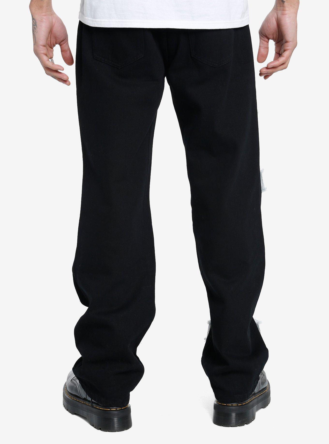Eye & Quote Patches Wide Leg Pants, , alternate
