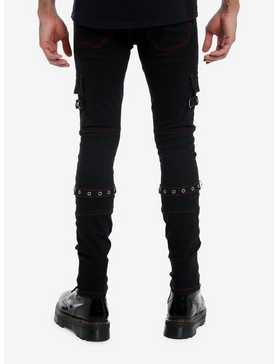 HT Denim Red Stitch & Grommet Black Stinger Jeans, , hi-res