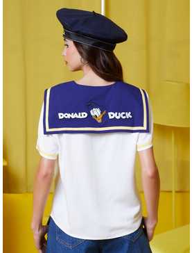 Her Universe Disney Donald Duck Sailor Woven Button-Up, , hi-res