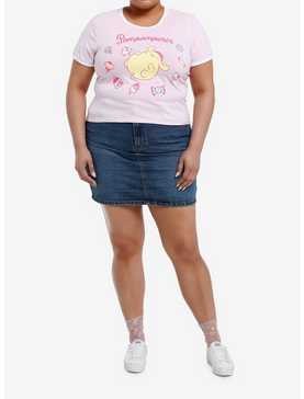 Pompompurin Sweets Girls Ringer T-Shirt Plus Size, , hi-res