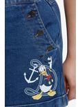 Her Universe Disney Donald Duck Denim Sailor Shorts Plus Size, DARK WASH, alternate