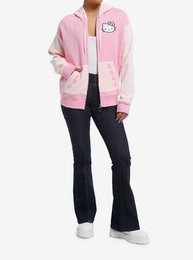 Hello Kitty Rhinestone Color-Block Girls Hoodie | Hot Topic Hello Kitty Rhinestone Color-Block Girls Hoodie | Hot Topic