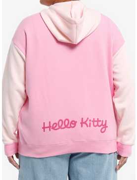 Hello Kitty Rhinestone Color-Block Girls Hoodie Plus Size, , hi-res