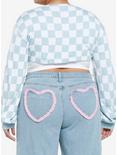 Cinnamoroll Checkered Knit Bolero Girls Crop Top Plus Size, MULTI, alternate