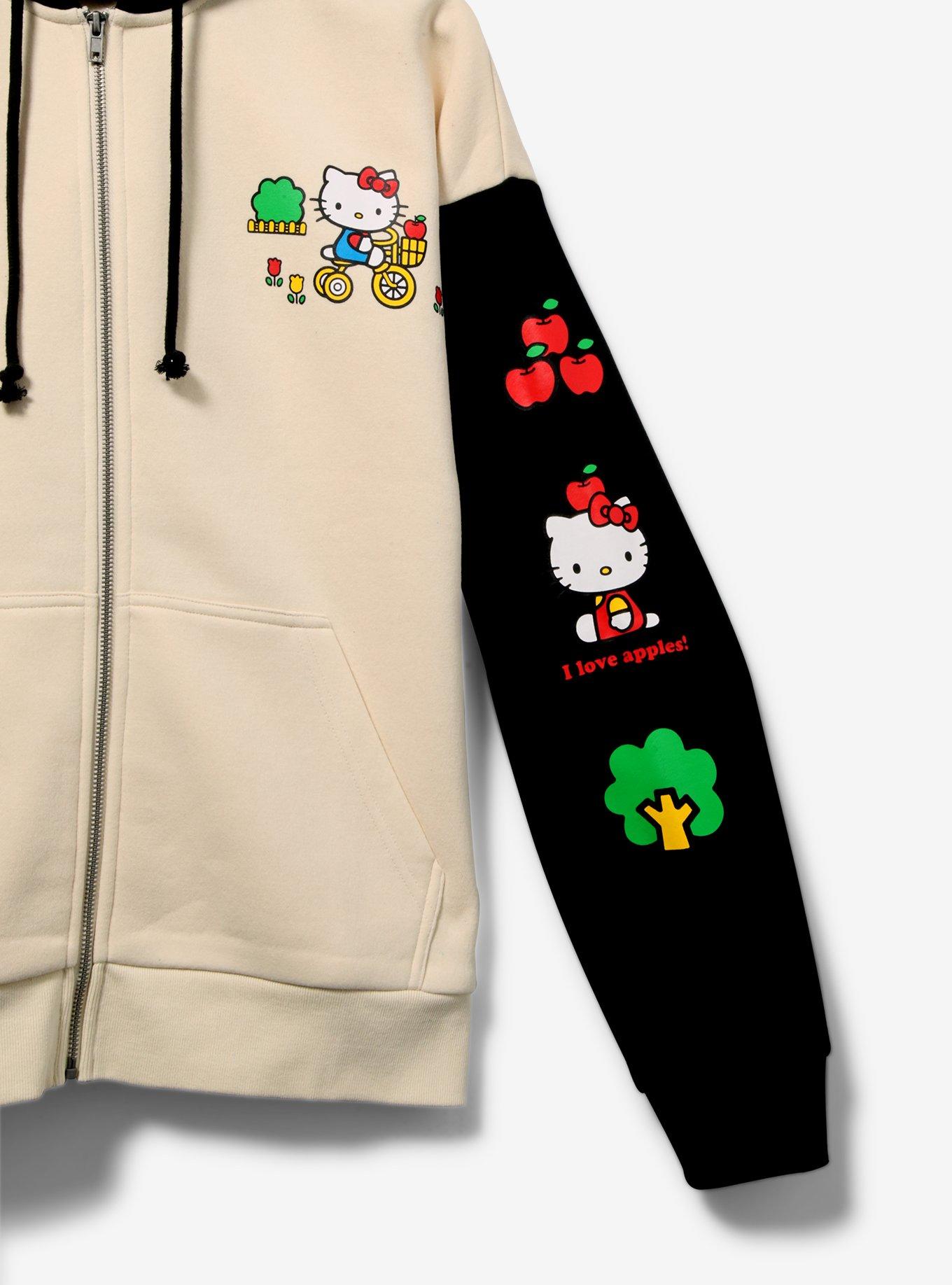 Sanrio Hello Kitty Color Block Women's Zip Hoodie — BoxLunch Exclusive, MULTI, alternate
