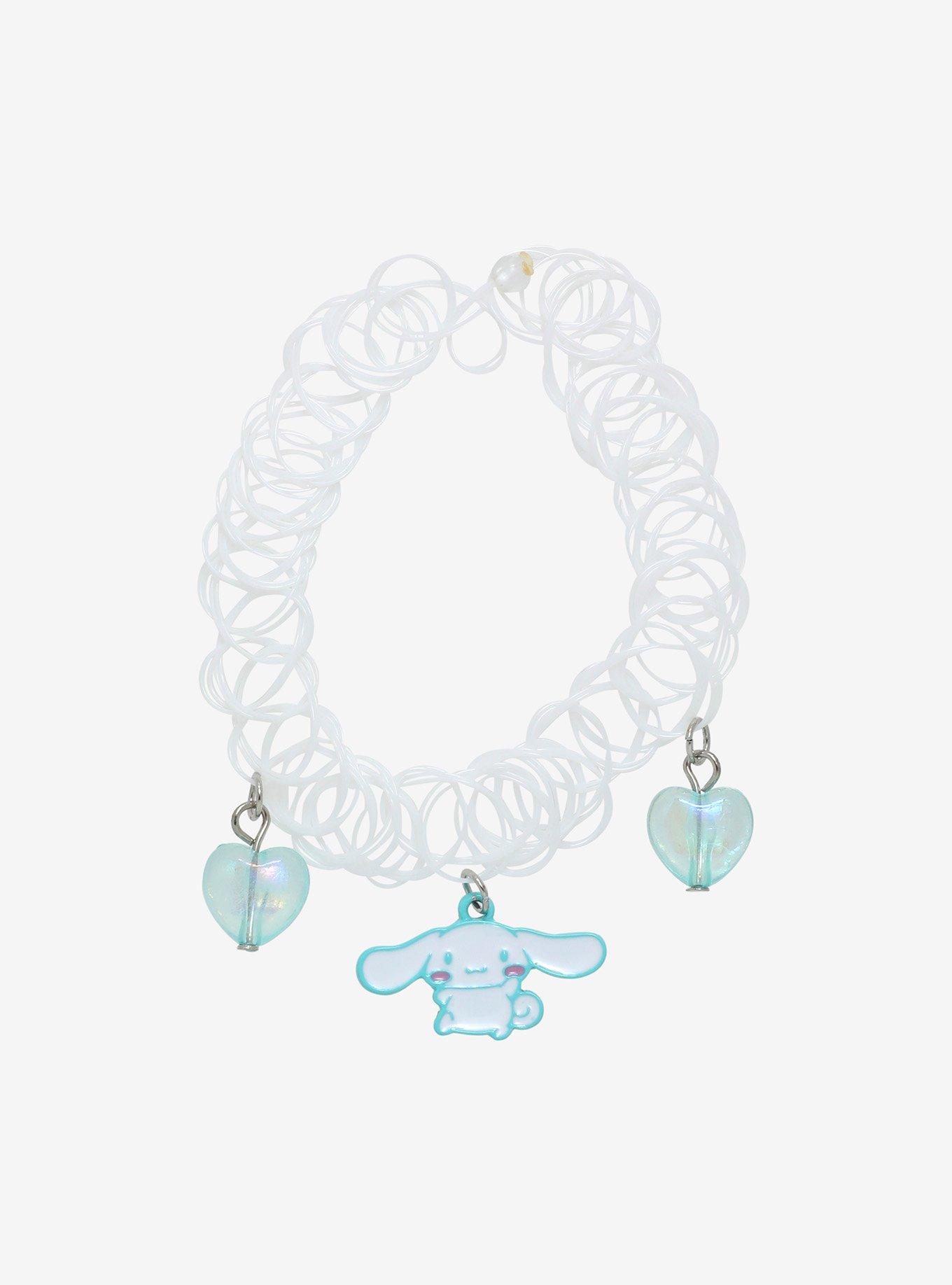 Cinnamoroll Heart Charm Tattoo Choker, , alternate