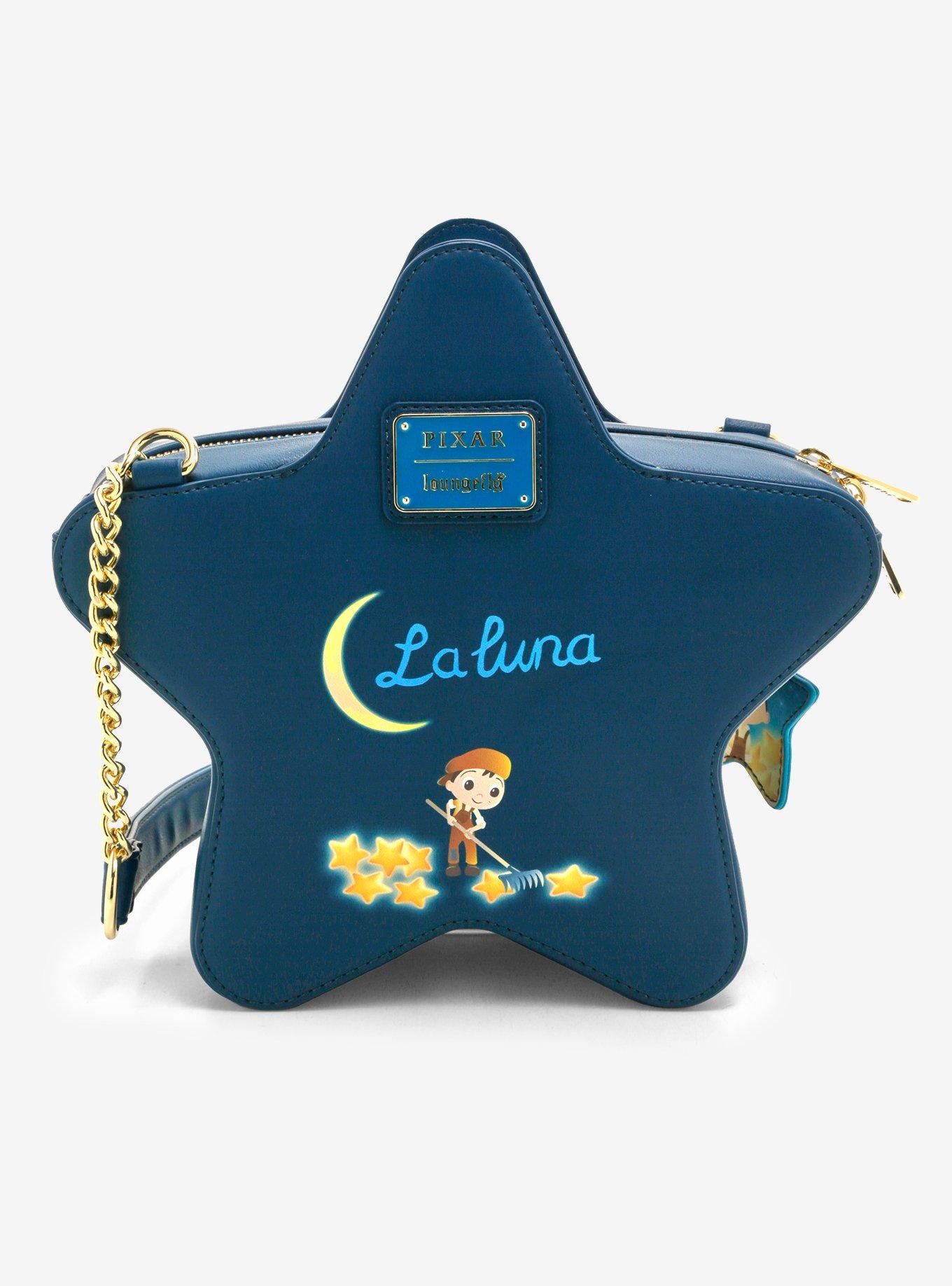 Loungefly Disney Pixar La Luna Stars Figural Glow-in-the-Dark Light-Up Crossbody Bag, , alternate