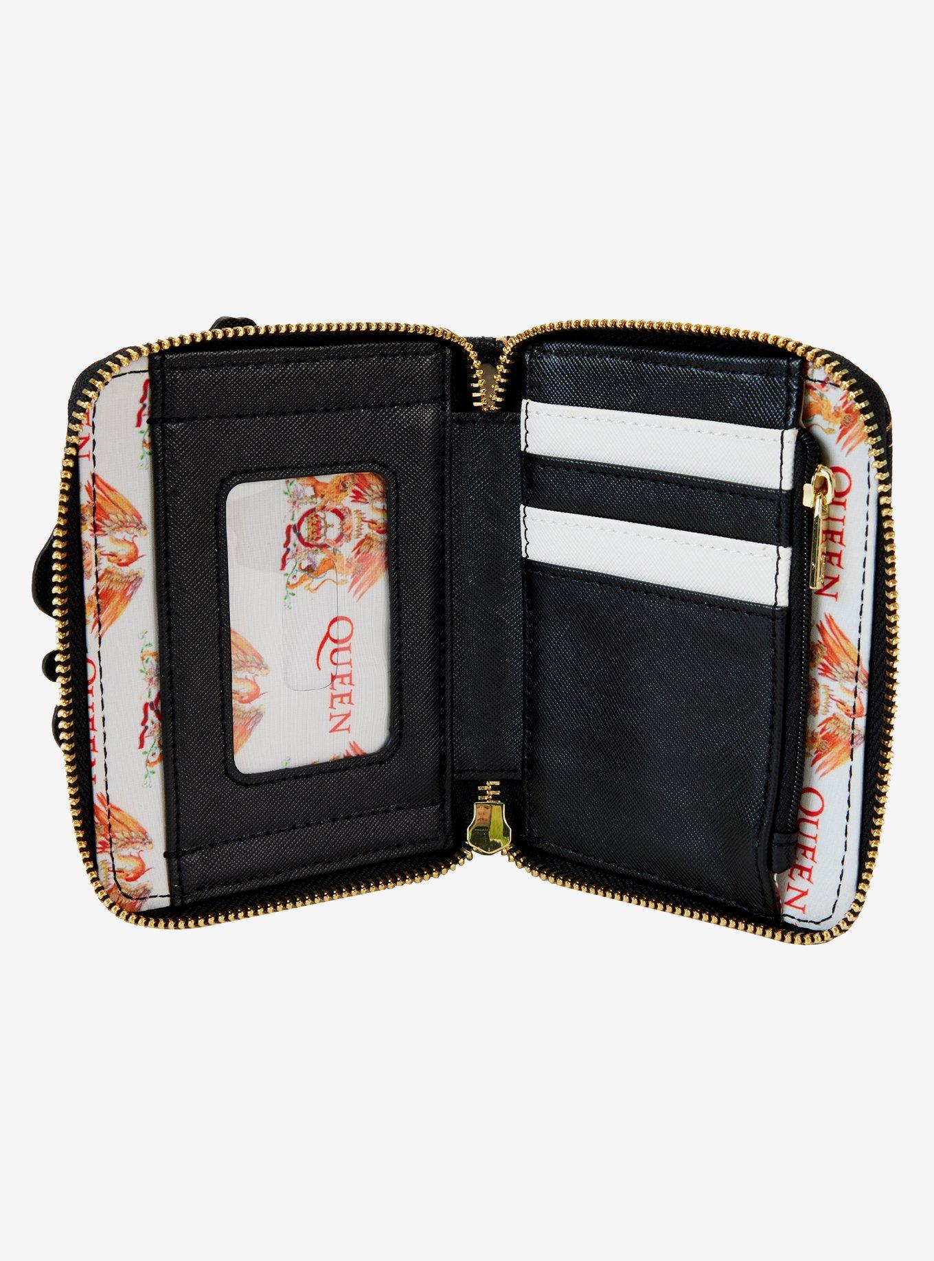 Loungefly Queen Logo Small Zip Wallet, , alternate