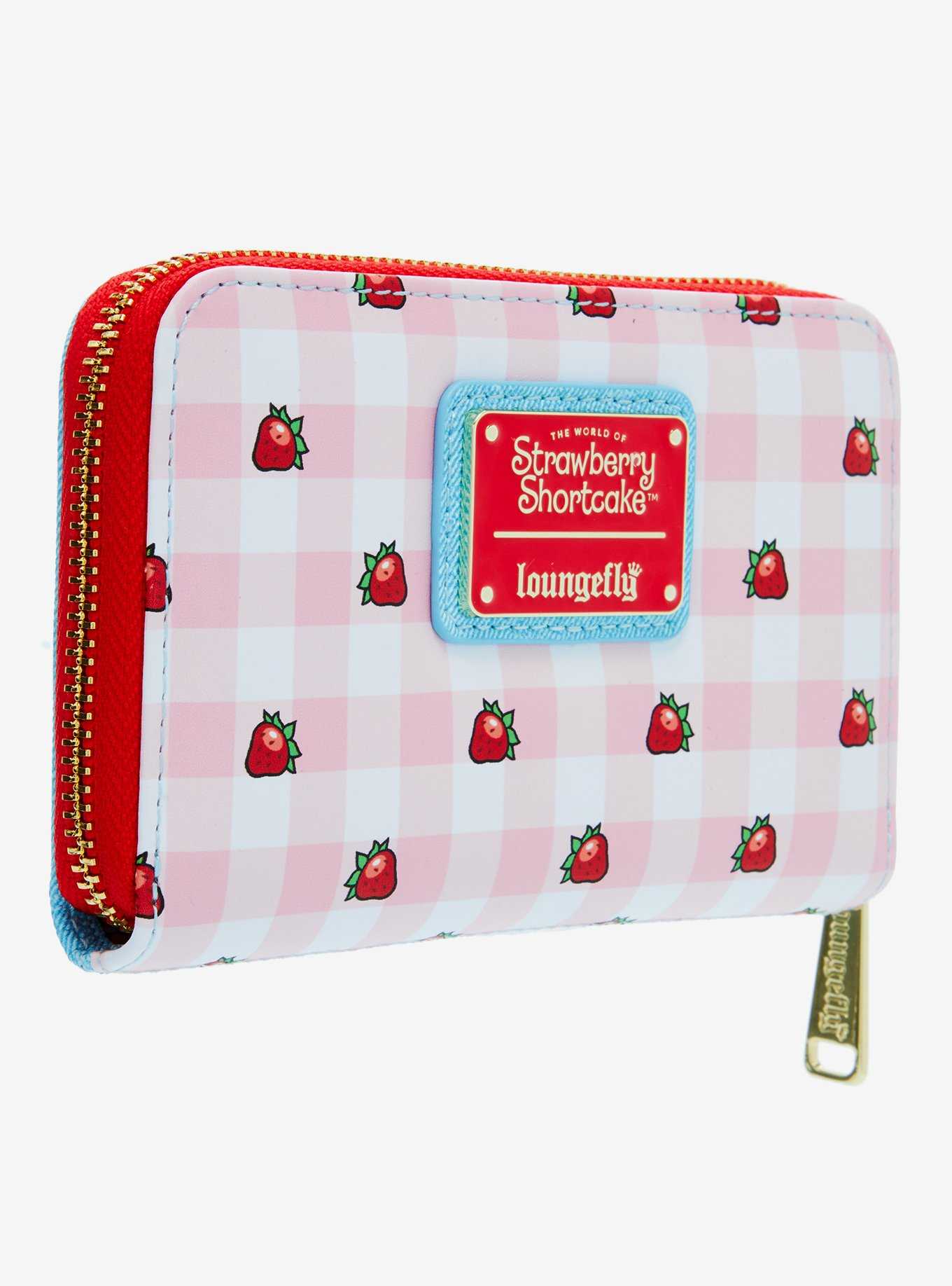 Loungefly Strawberry Shortcake Gingham Scented Zip Wallet, , hi-res