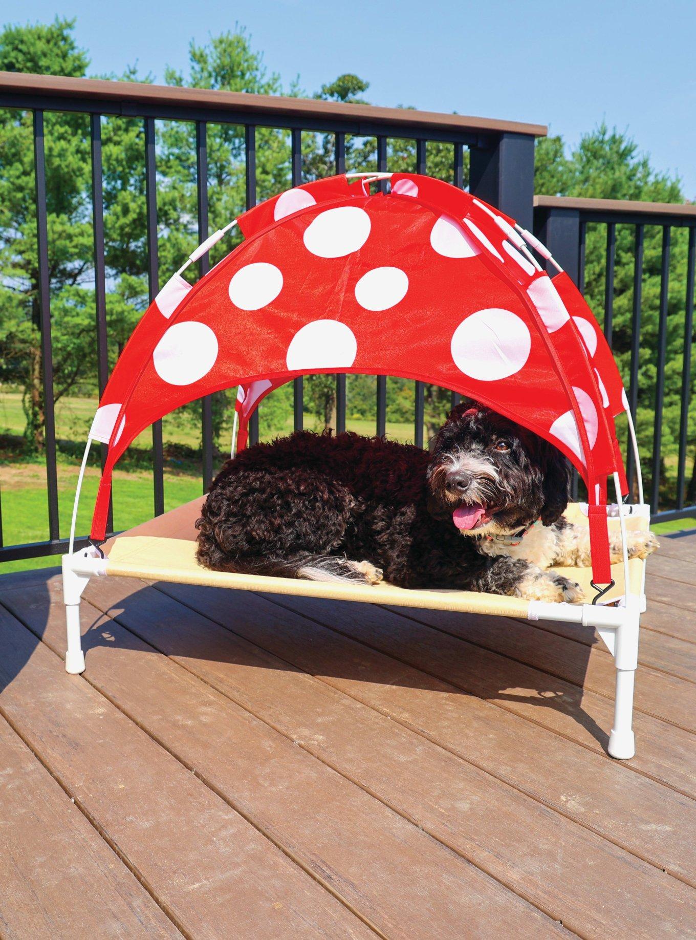Elevated Dog Bed Mushroom, , hi-res