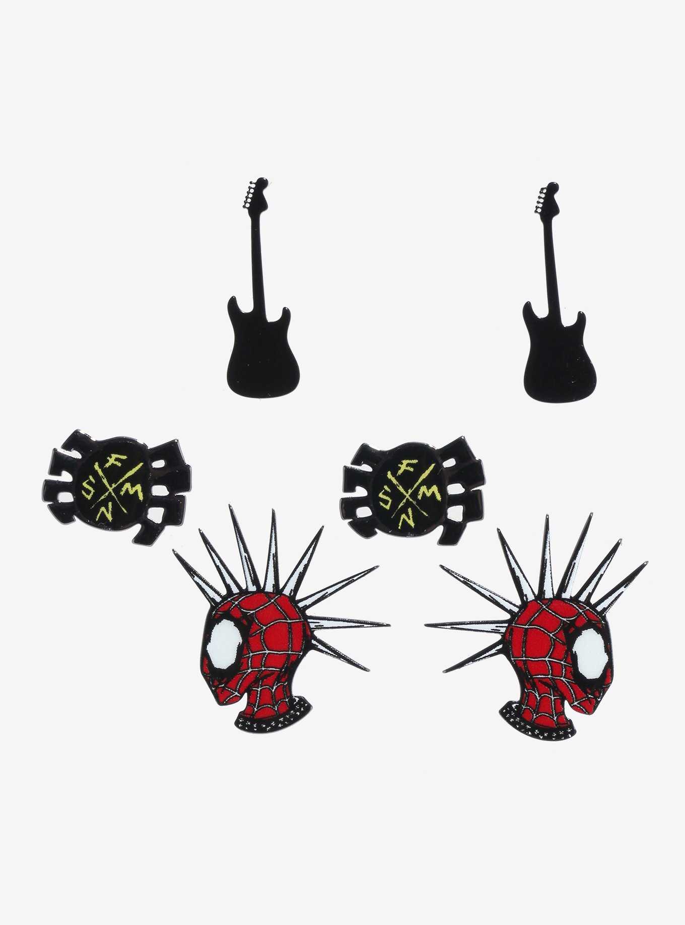 Marvel Spider-Man: Across The Spider-Verse Spider-Punk Stud Earring Set, , hi-res