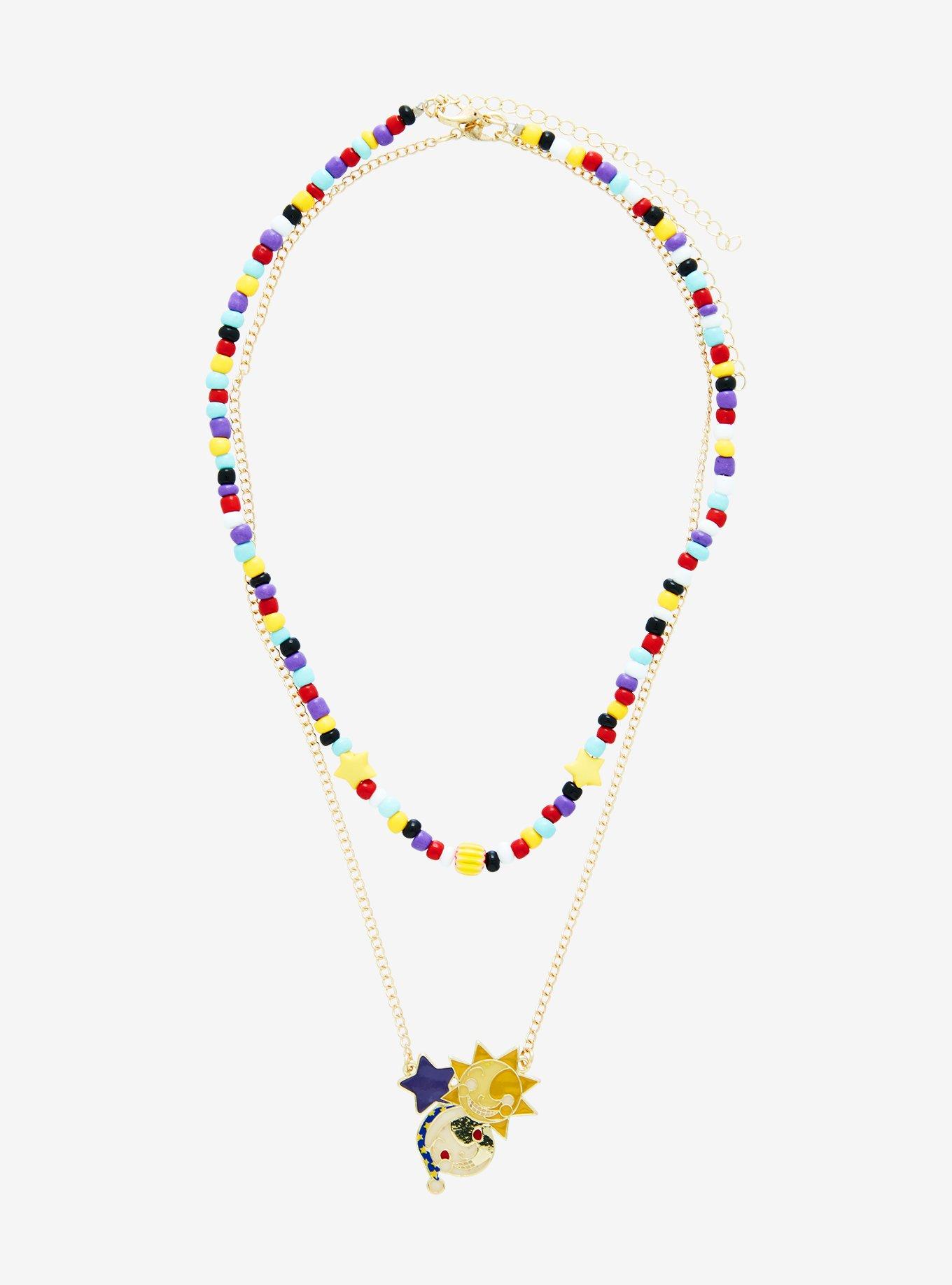 Five Nights At Freddy's: Security Breach Chibi Sun & Moon Bead Necklace Set, , hi-res
