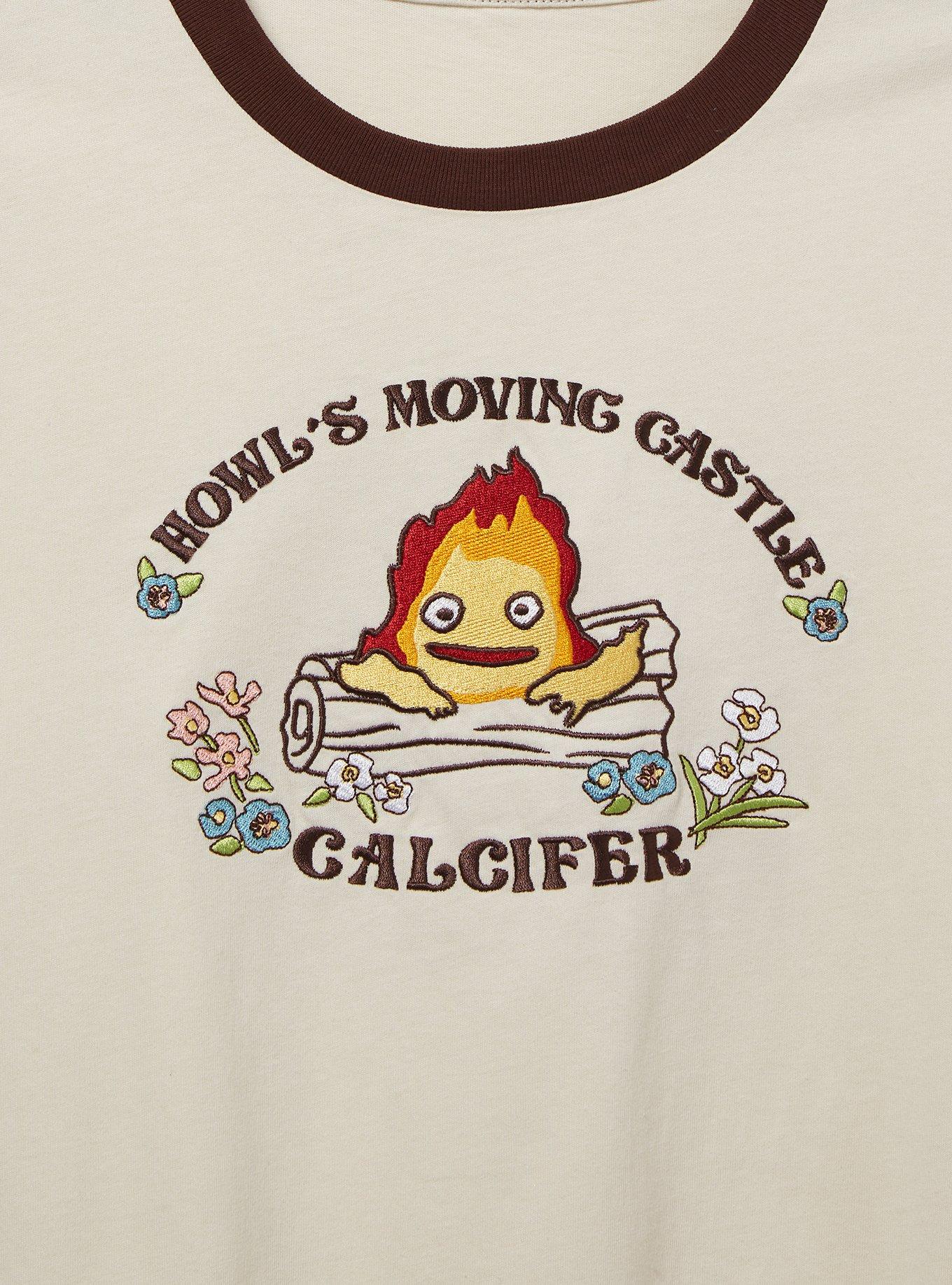 Her Universe Studio Ghibli Howl's Moving Castle Calcifer Women's Ringer T-Shirt - BoxLunch Exclusive, , hi-res