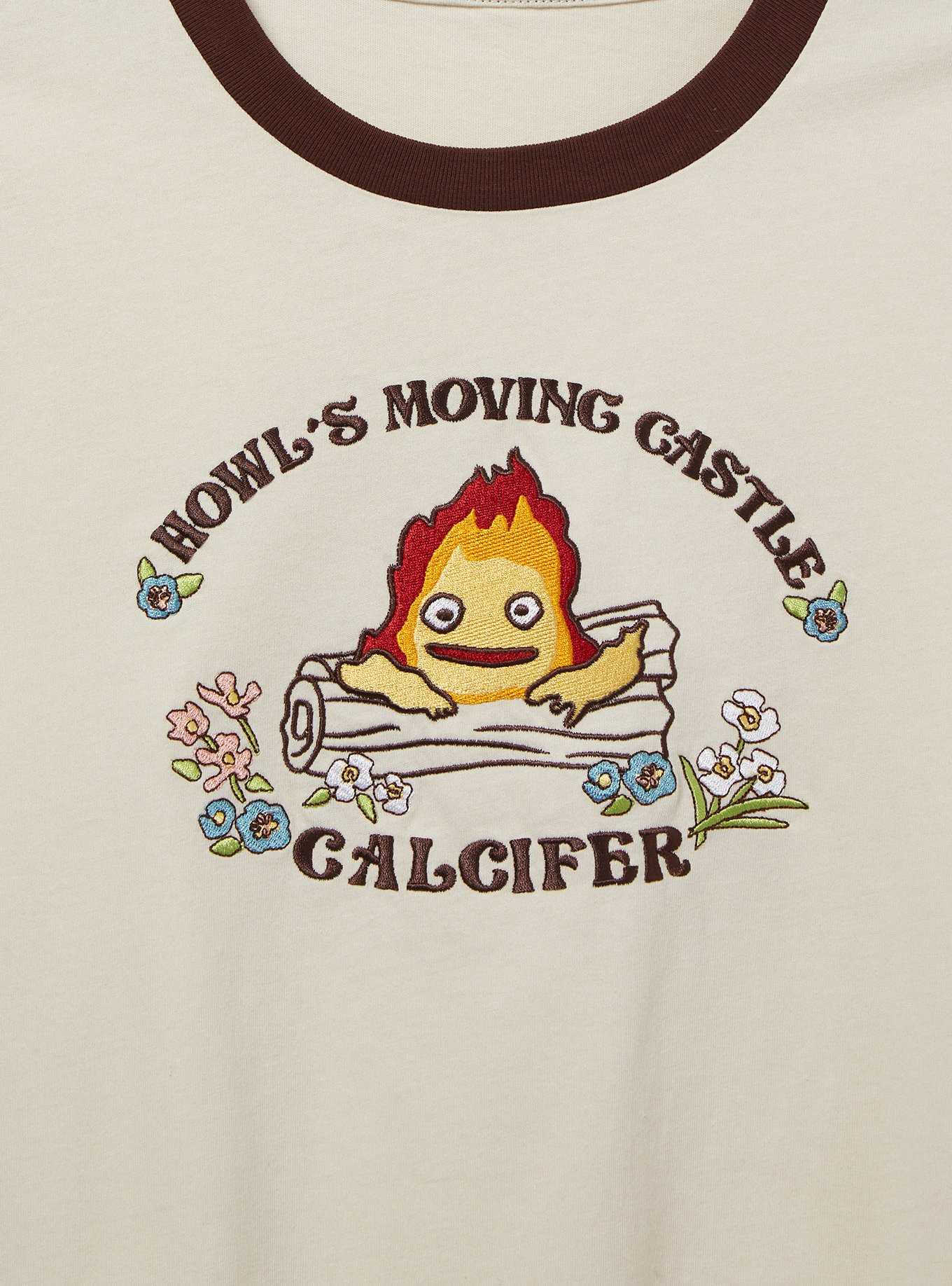 Her Universe Studio Ghibli Howl's Moving Castle Calcifer Women's Ringer T-Shirt - BoxLunch Exclusive, , hi-res