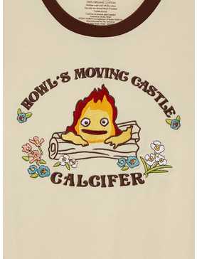 Her Universe Studio Ghibli Howl's Moving Castle Calcifer Women's Plus Size Ringer T-Shirt — BoxLunch Exclusive, , hi-res