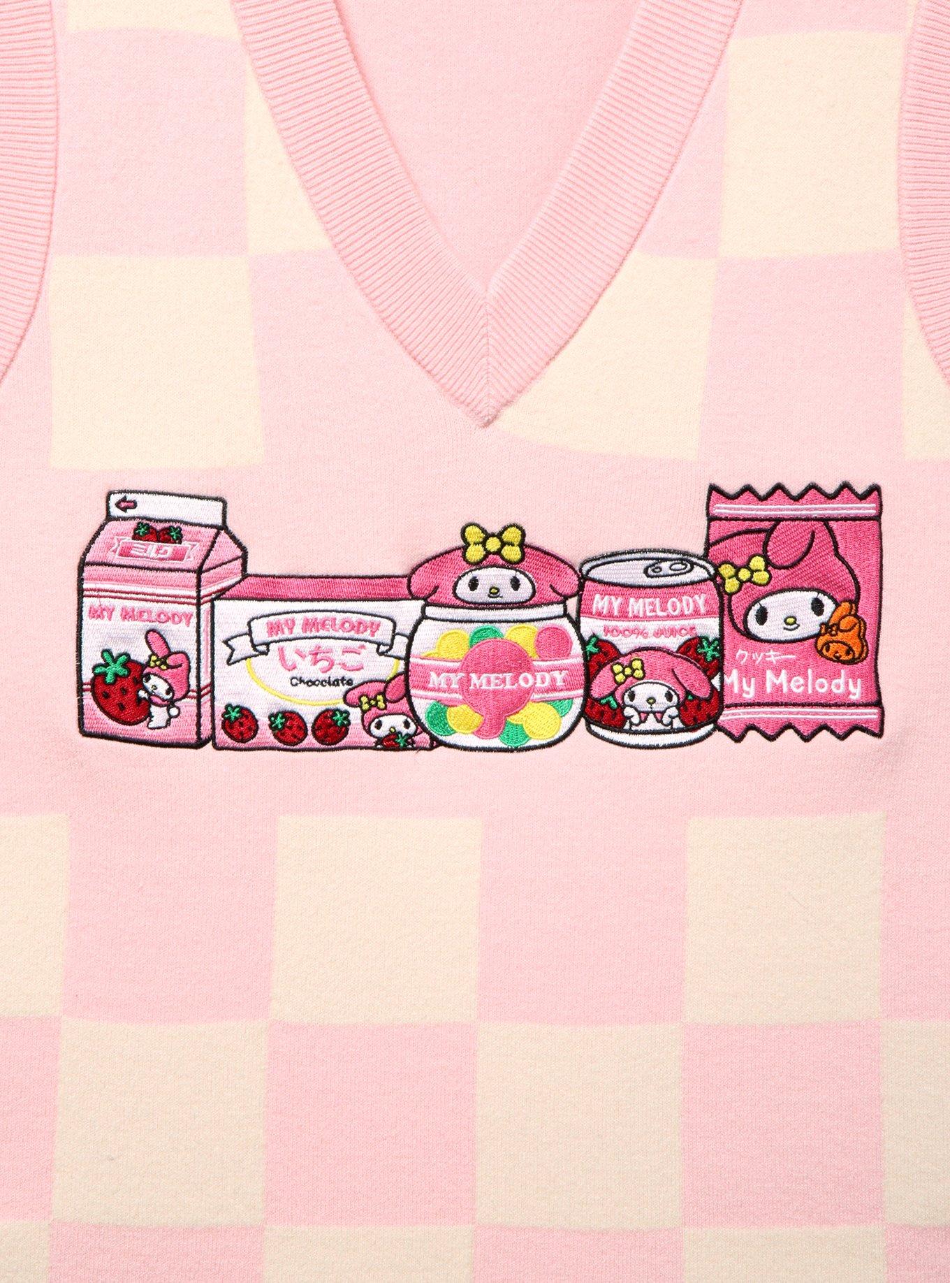 Sanrio My Melody Kawaii Mart Checker Vest &mdash; BoxLunch Exclusive, , alternate