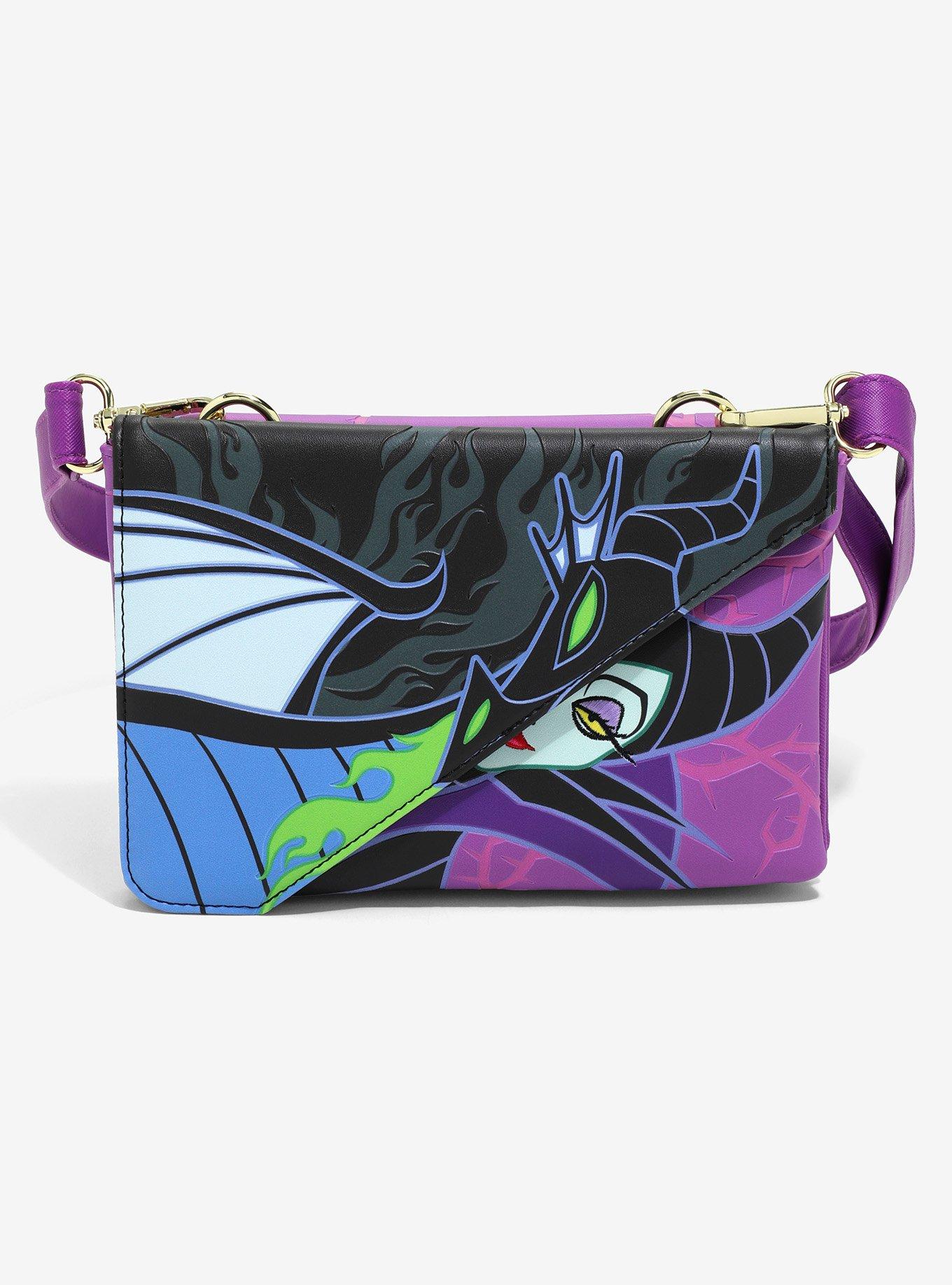Loungefly Sleeping Beauty Maleficent Dragon Split Crossbody Bag &mdash;&nbsp;BoxLunch Exclusive, , alternate