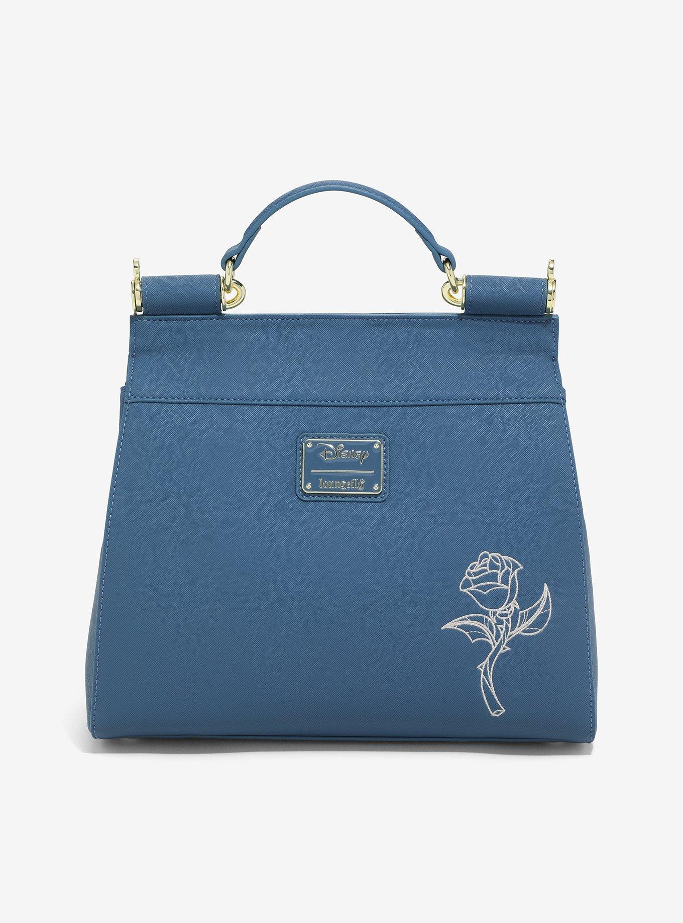 Loungefly Disney Beauty and the Beast Stained Glass Rose Handbag - BoxLunch Exclusive, , alternate