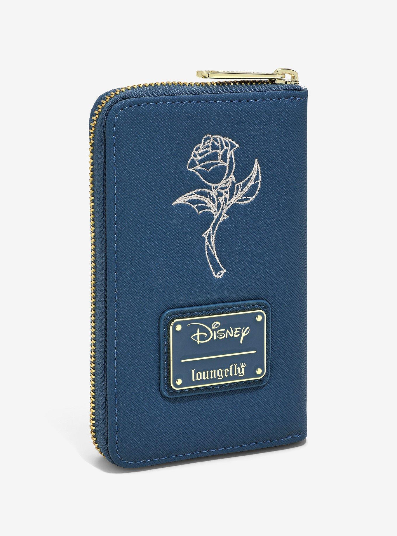Loungefly Disney Beauty and the Beast Stained Glass Rose Wallet - BoxLunch Exclusive, , alternate