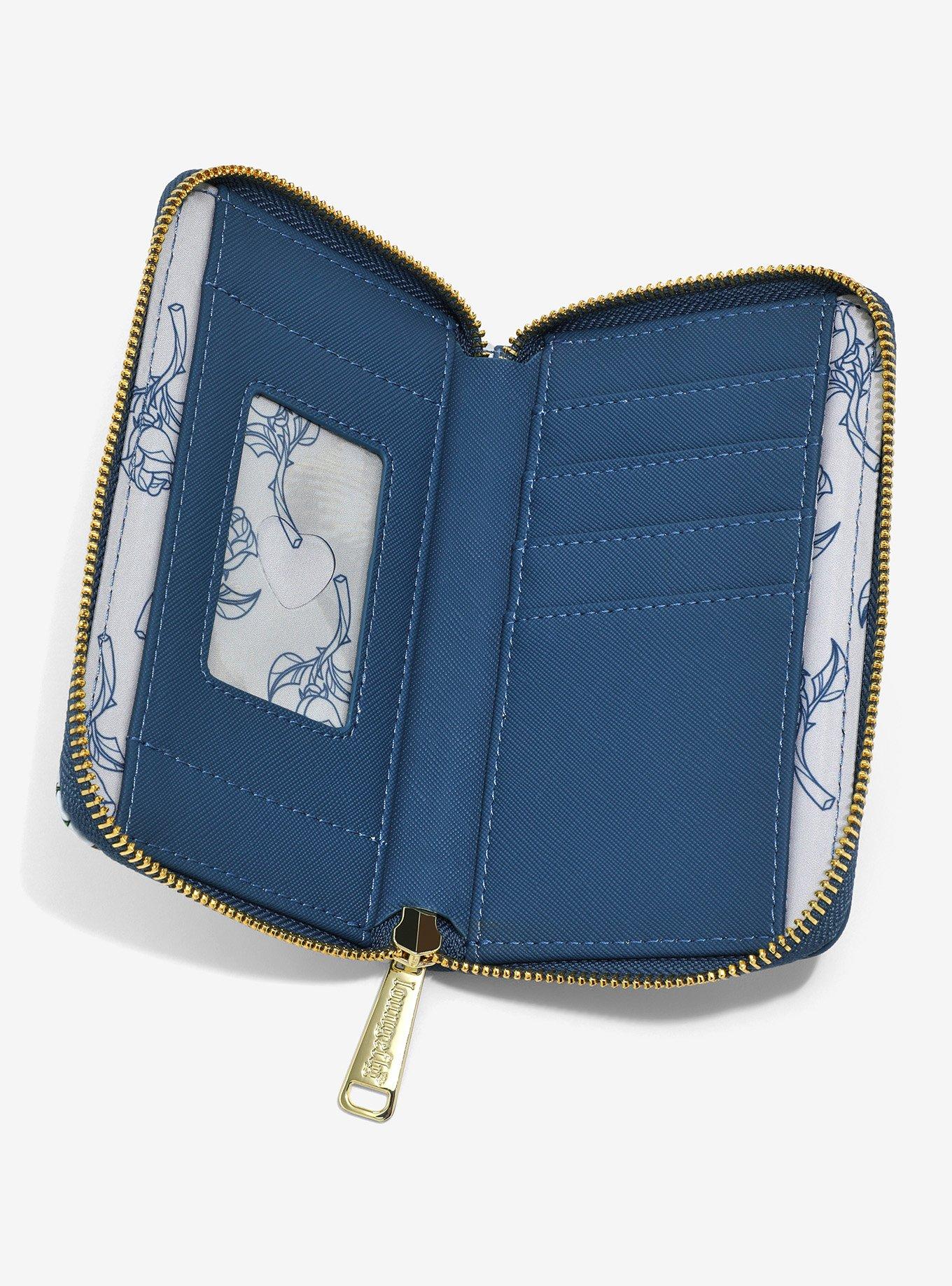 Loungefly Disney Beauty and the Beast Stained Glass Rose Wallet - BoxLunch Exclusive, , alternate