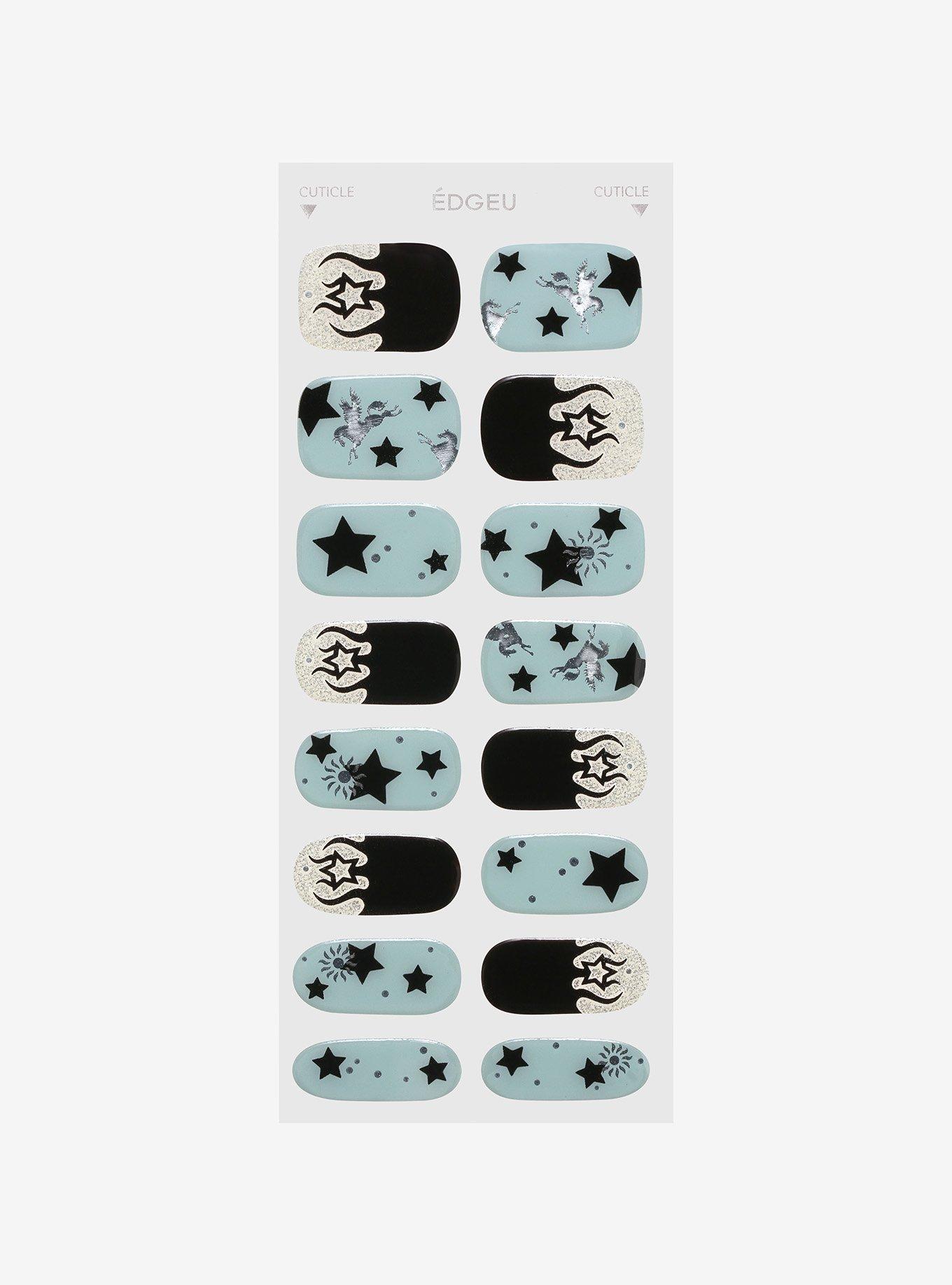 EDGEU Rock Chic Neon Glow-In-The-Dark Gel Nail Strips, , alternate