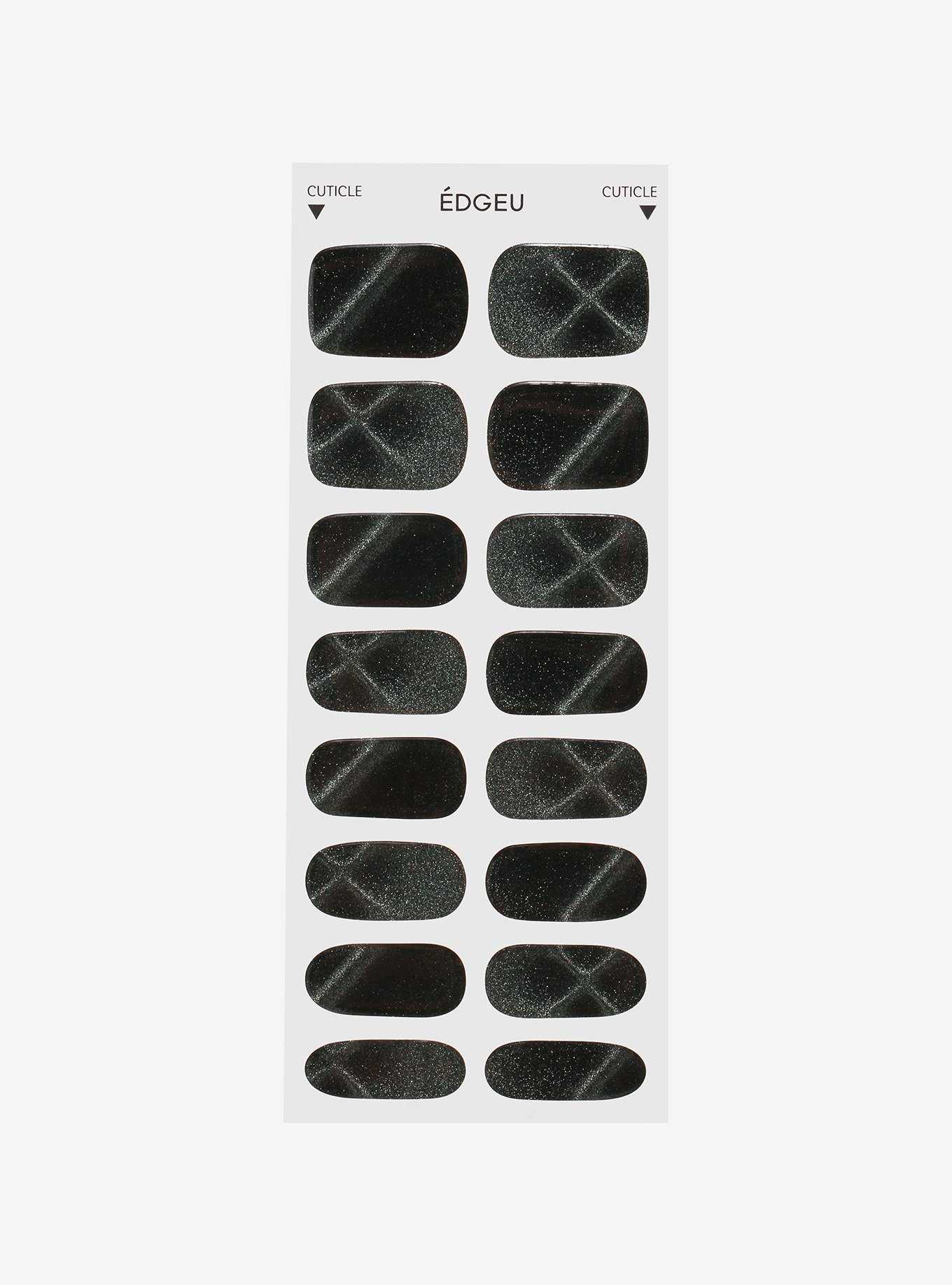 EDGEU Cross Black Magnetic Nail Strips, , hi-res