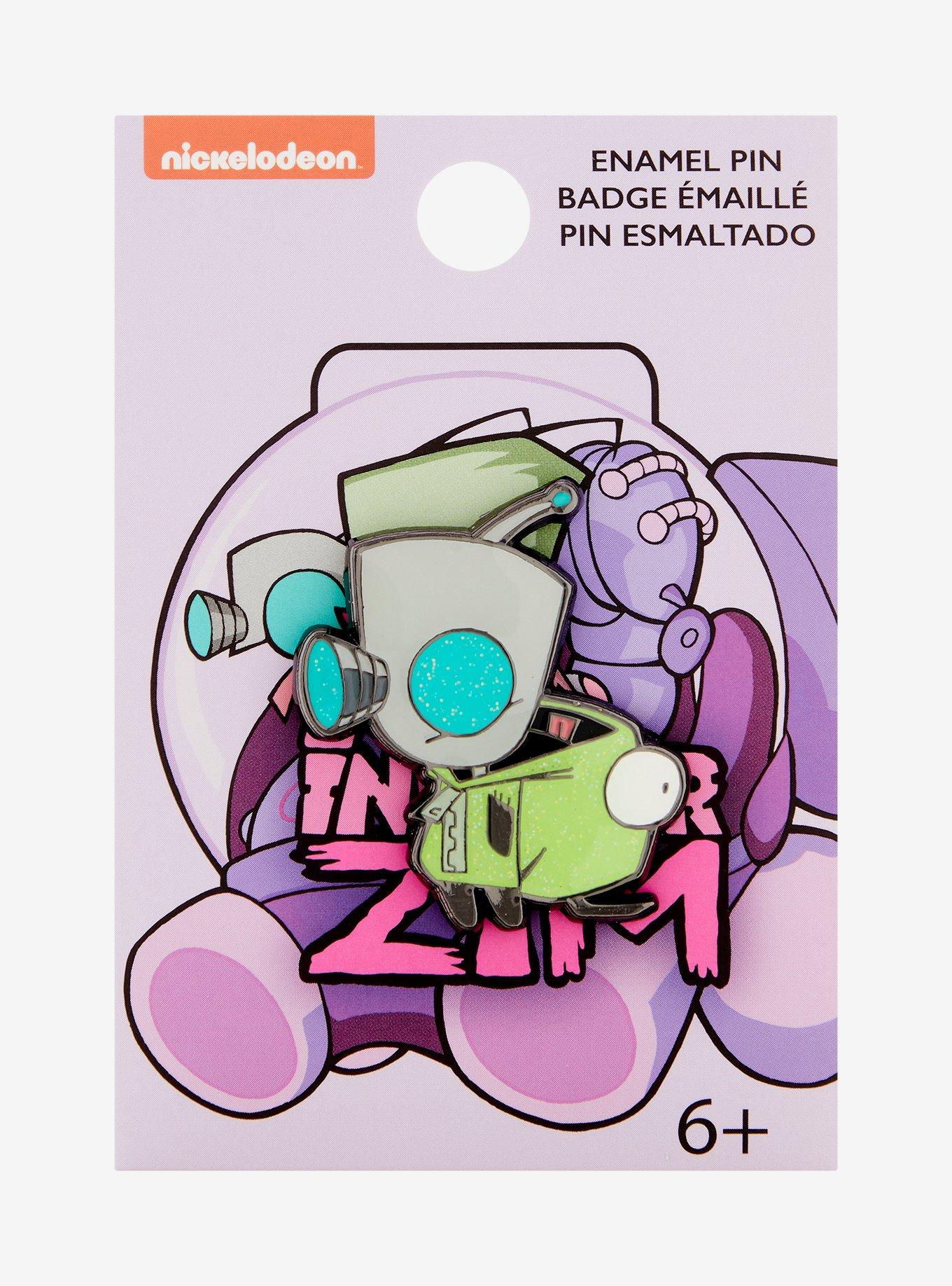 Loungefly Invader Zim GIR Costume Glitter Enamel Pin, , alternate