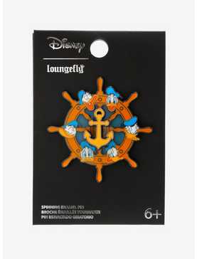 Loungefly Disney Donald Duck Mood Wheel Spinner Enamel Pin, , hi-res