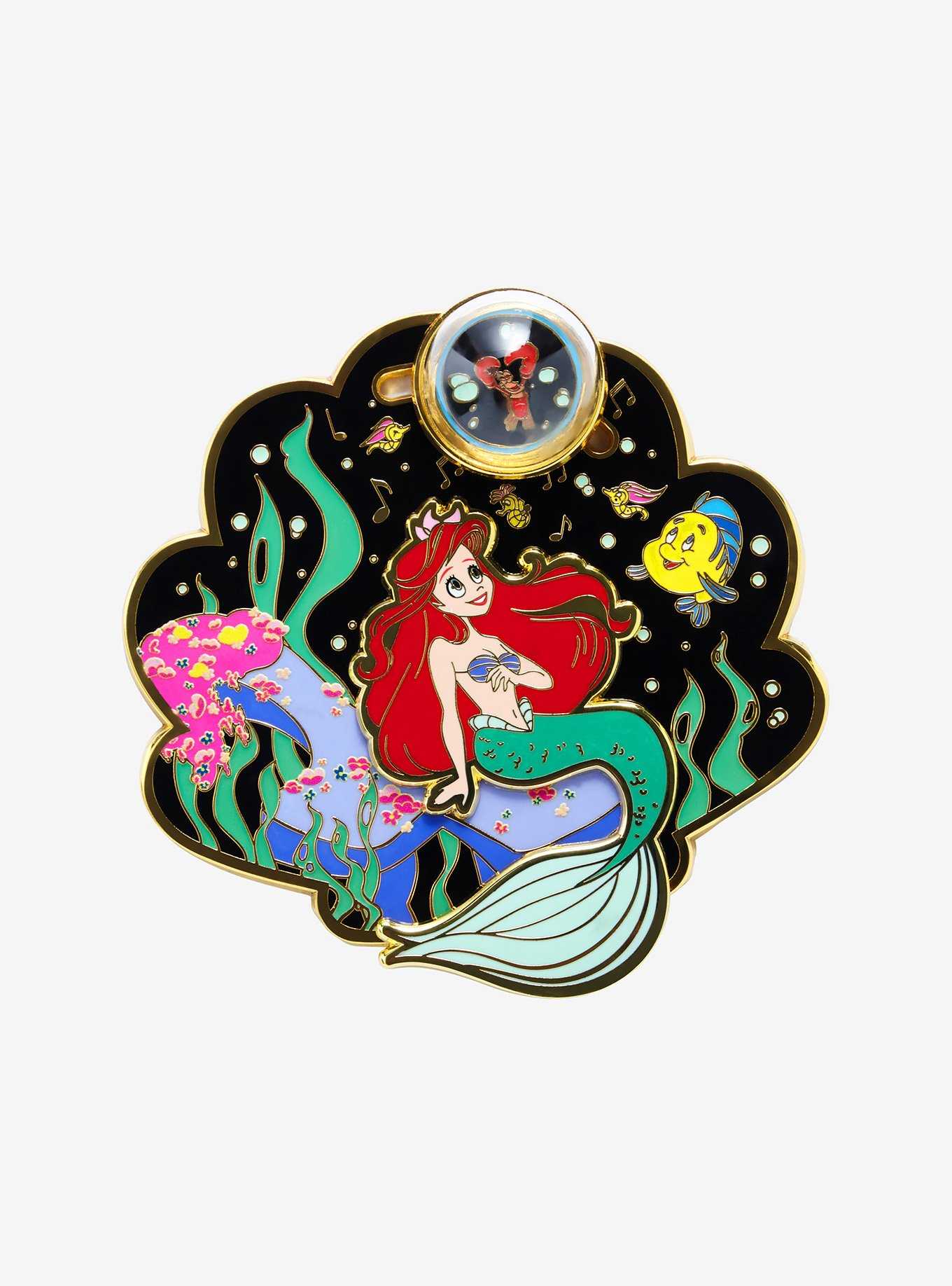Loungefly Disney The Little Mermaid Bubbles Enamel Pin, , hi-res