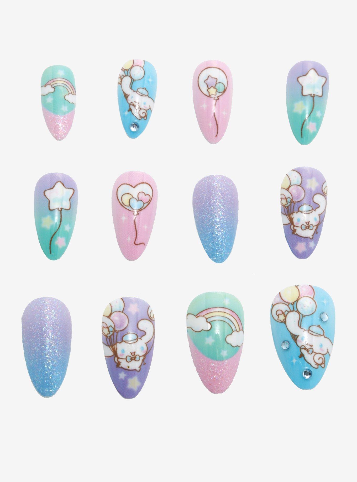 Cinnamoroll Balloons Faux Nail Set, , alternate