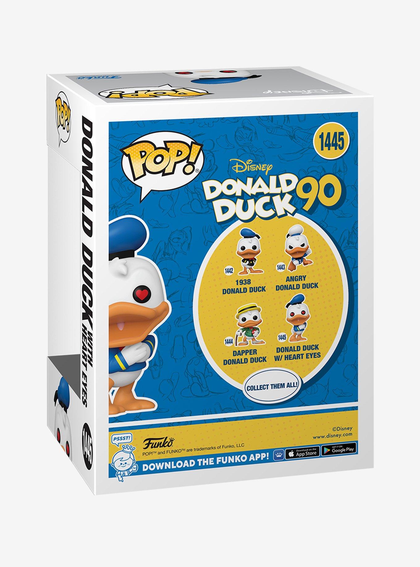 Funko Pop! Disney Donald Duck 90th Anniversary Heart Eyes Donald Duck Vinyl Figure, , alternate