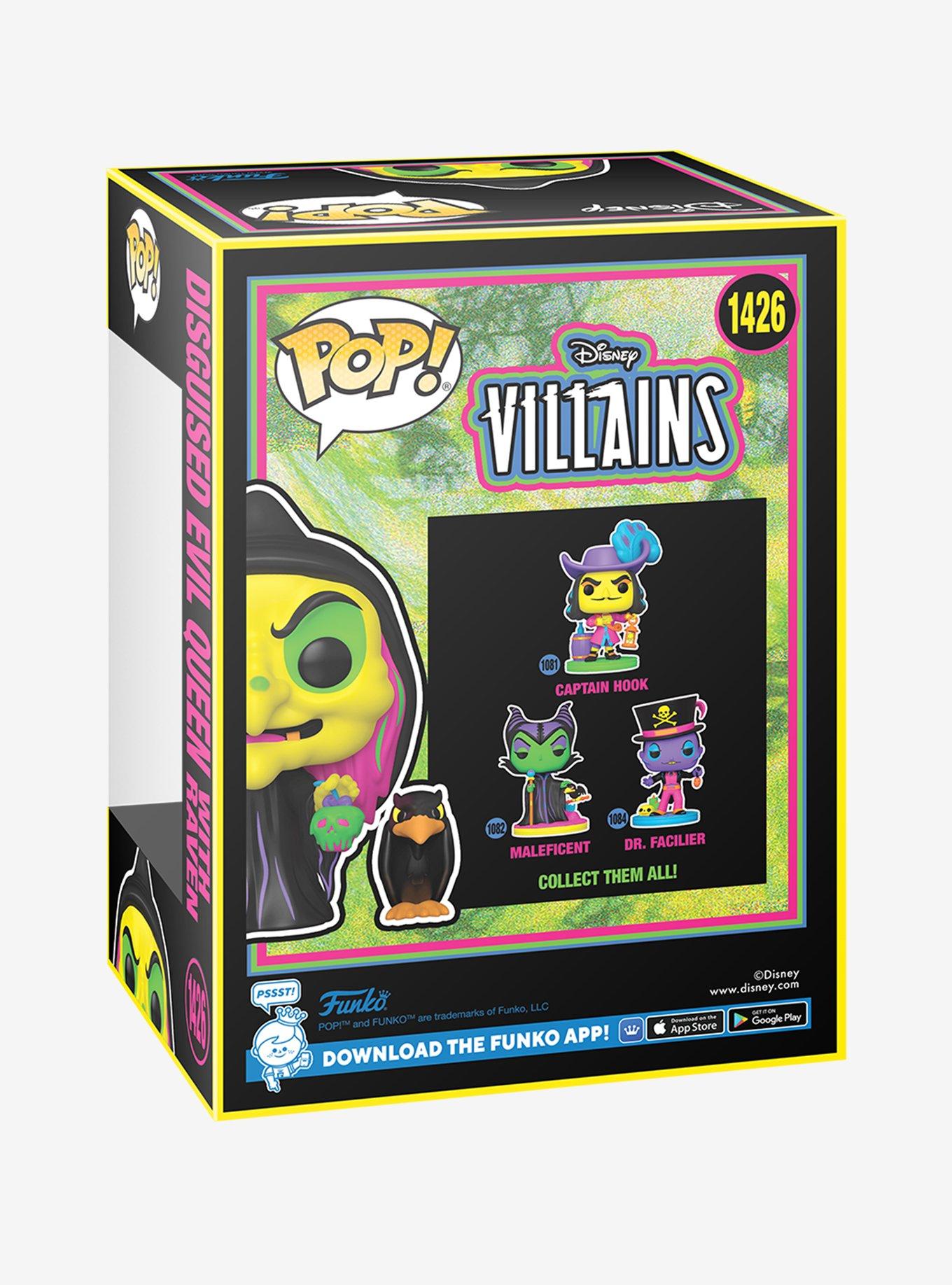 Funko Pop! Disney Villains Snow White and the Seven Dwarfs Disguised Evil Queen with Raven Black Light Vinyl Figure &mdash; BoxLunch Exclusive, , alternate