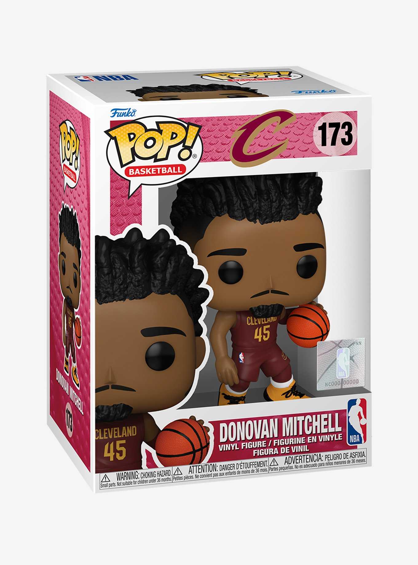 Funko Pop! Basketball Cleveland Cavaliers Donovan Mitchell Vinyl Figure, , hi-res