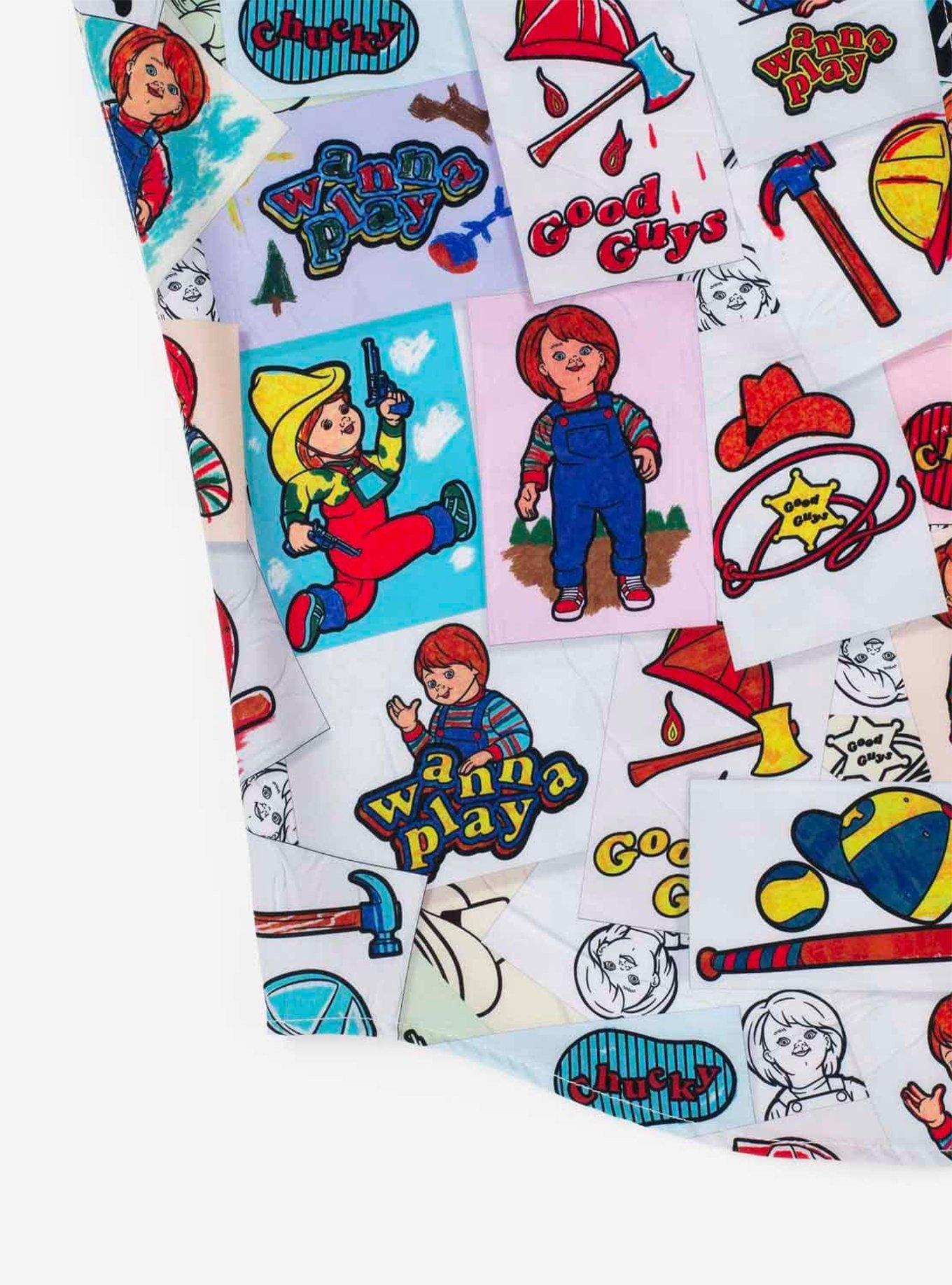 Chucky x RSVLTS "Wanna Color" Button-Up Shirt, MULTI, alternate